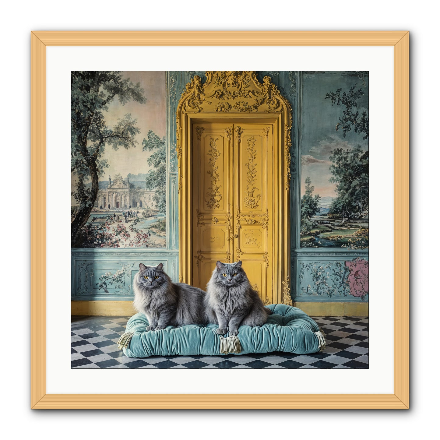 Waiting For Bonaparte -- Framed Print - Natural 24x24