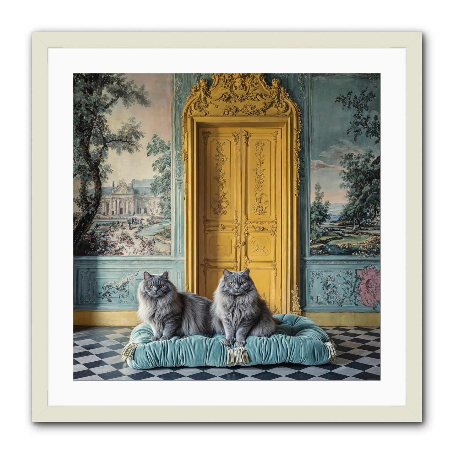 Waiting For Bonaparte -- Framed Print - White 24x24