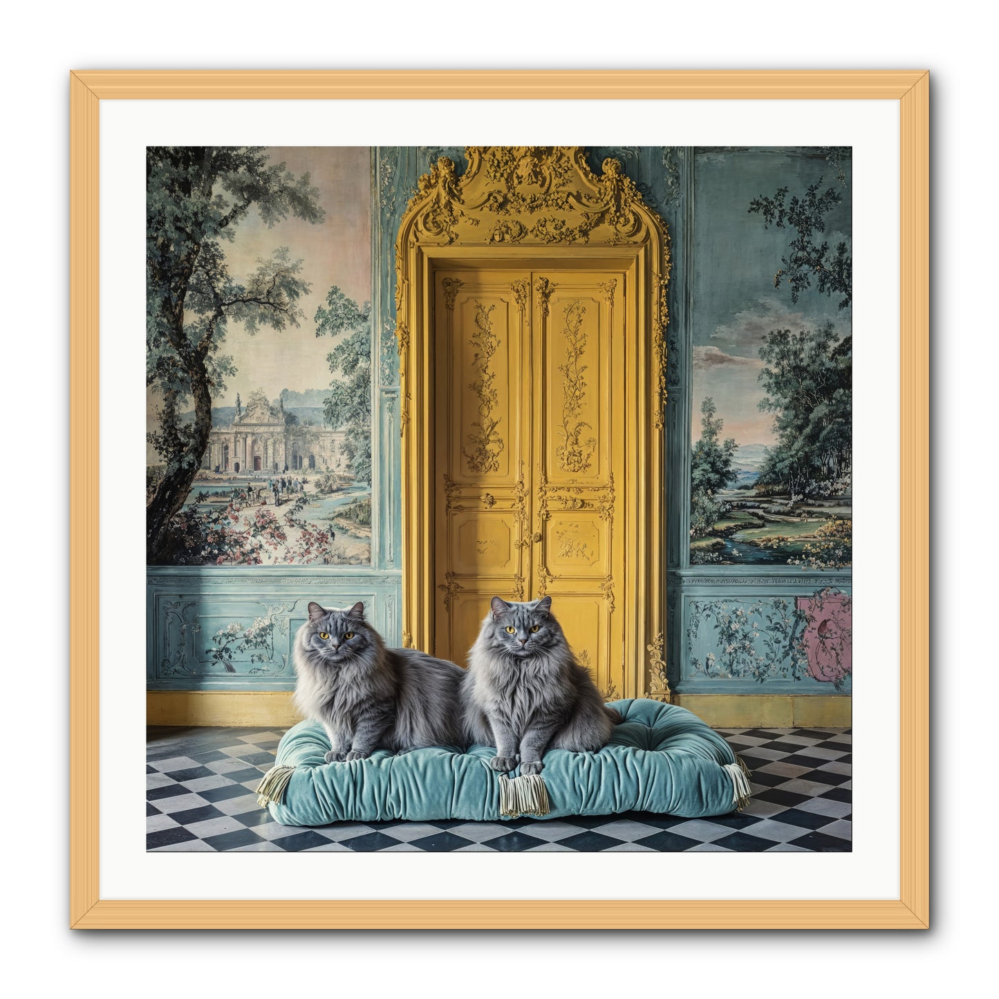 Waiting For Bonaparte -- Framed Print - Natural 30x30