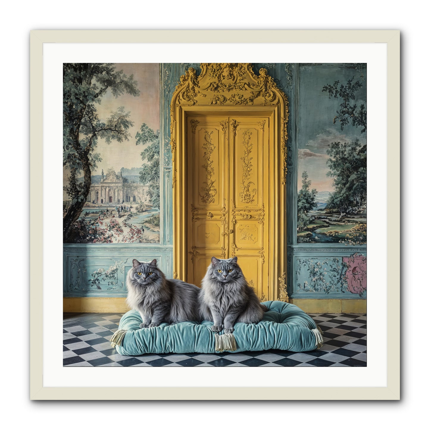 Waiting For Bonaparte -- Framed Print - White 30x30