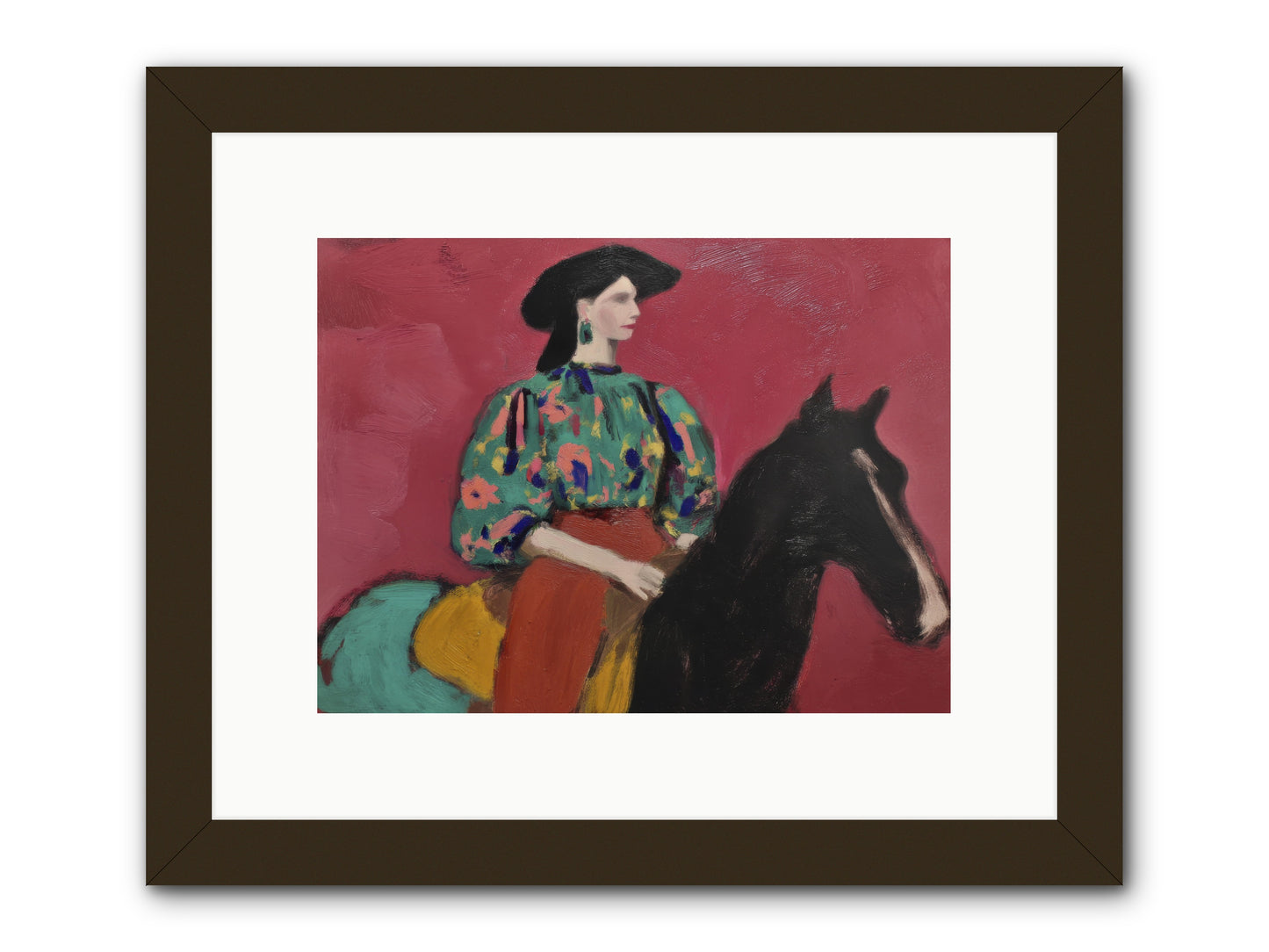 Waiting at Dusk -- Framed Print - Black 12x9