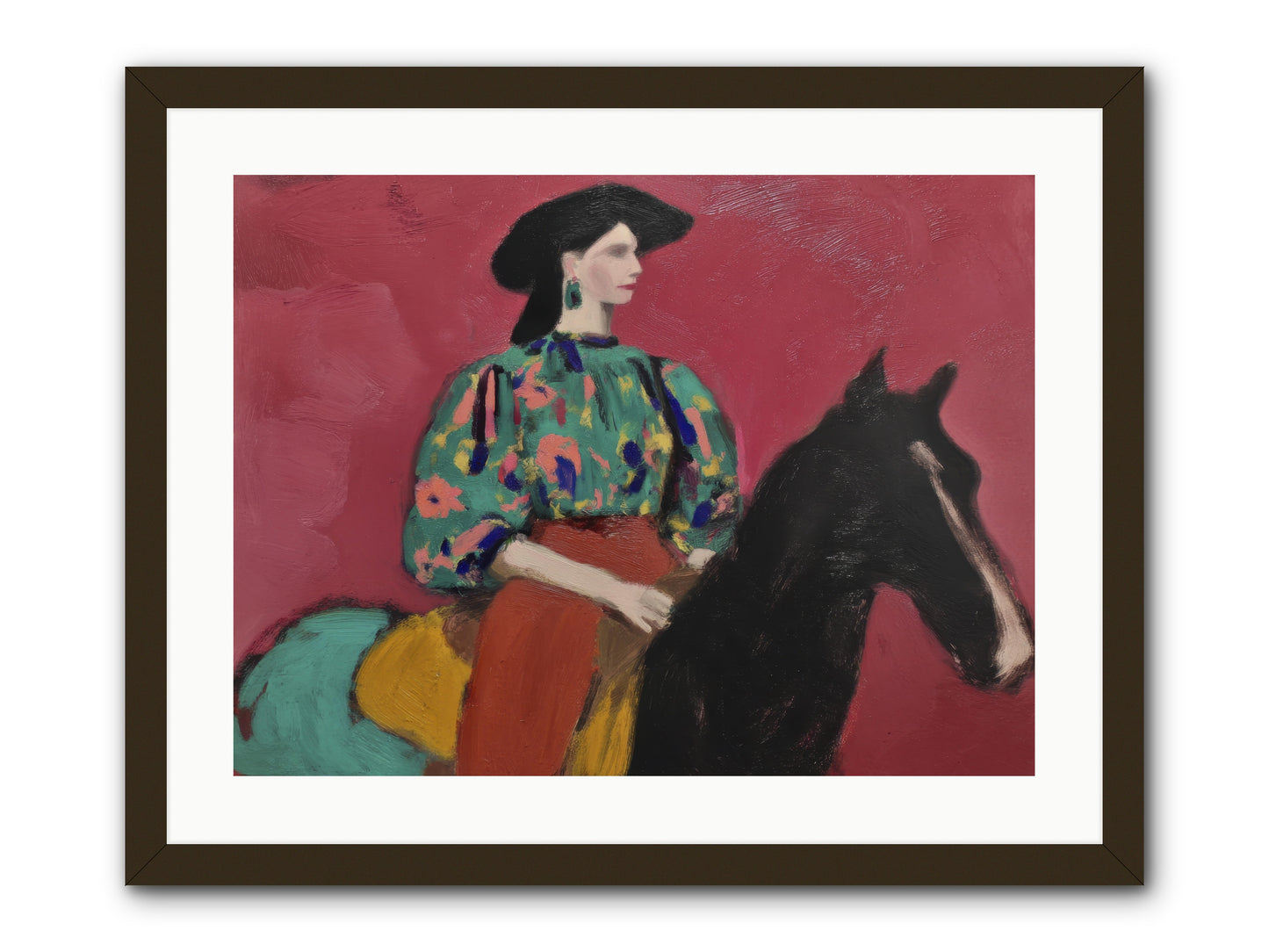 Waiting at Dusk -- Framed Print - Black 24x18