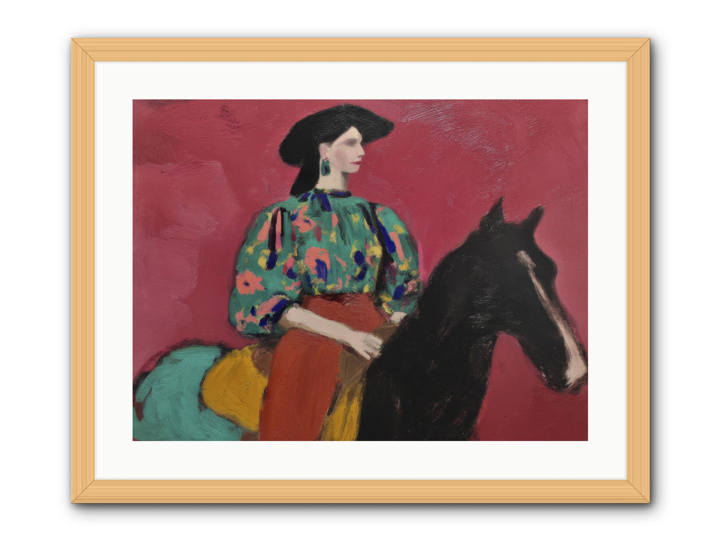 Waiting at Dusk -- Framed Print - Natural 24x18