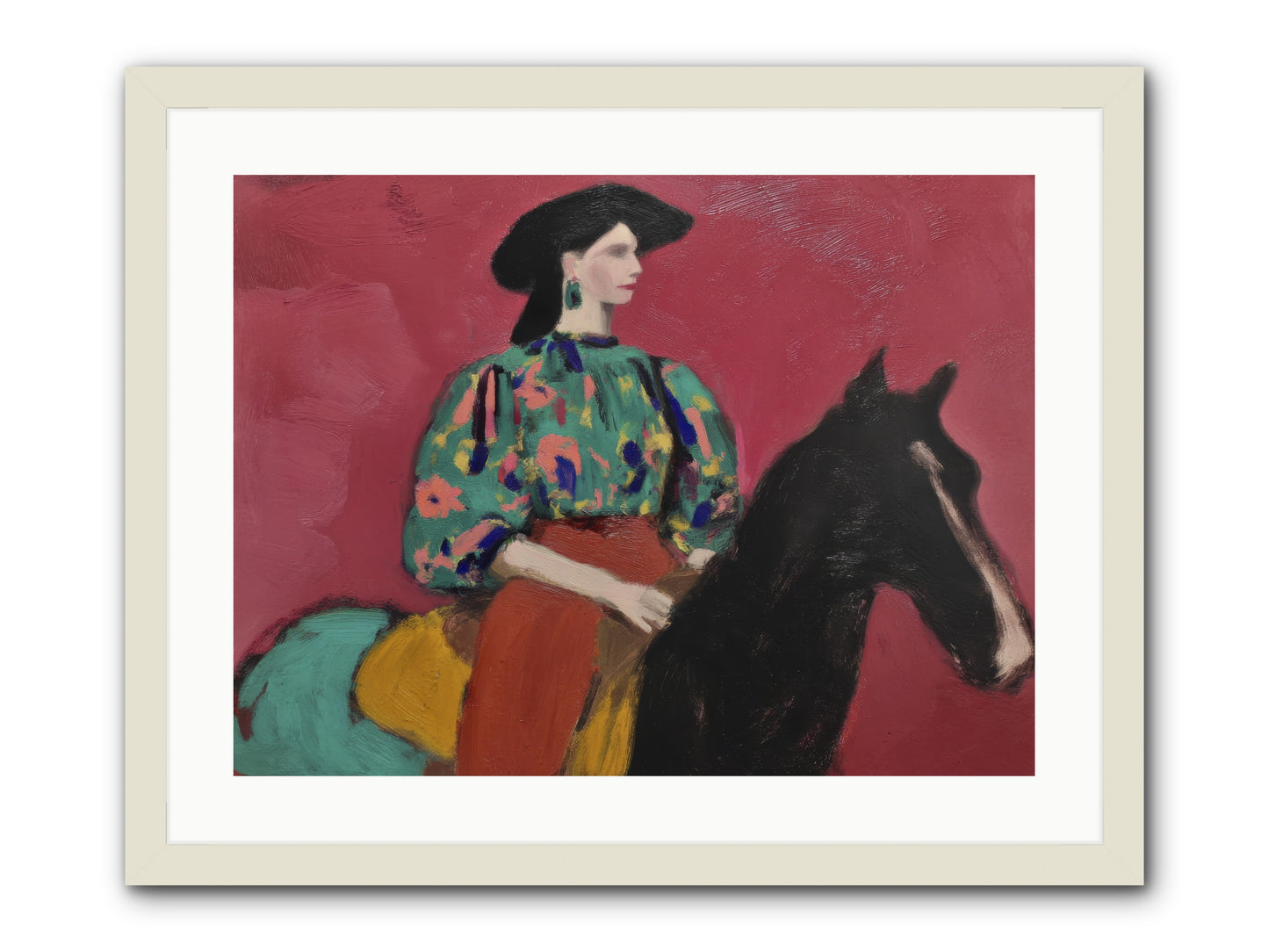 Waiting at Dusk -- Framed Print - White 24x18