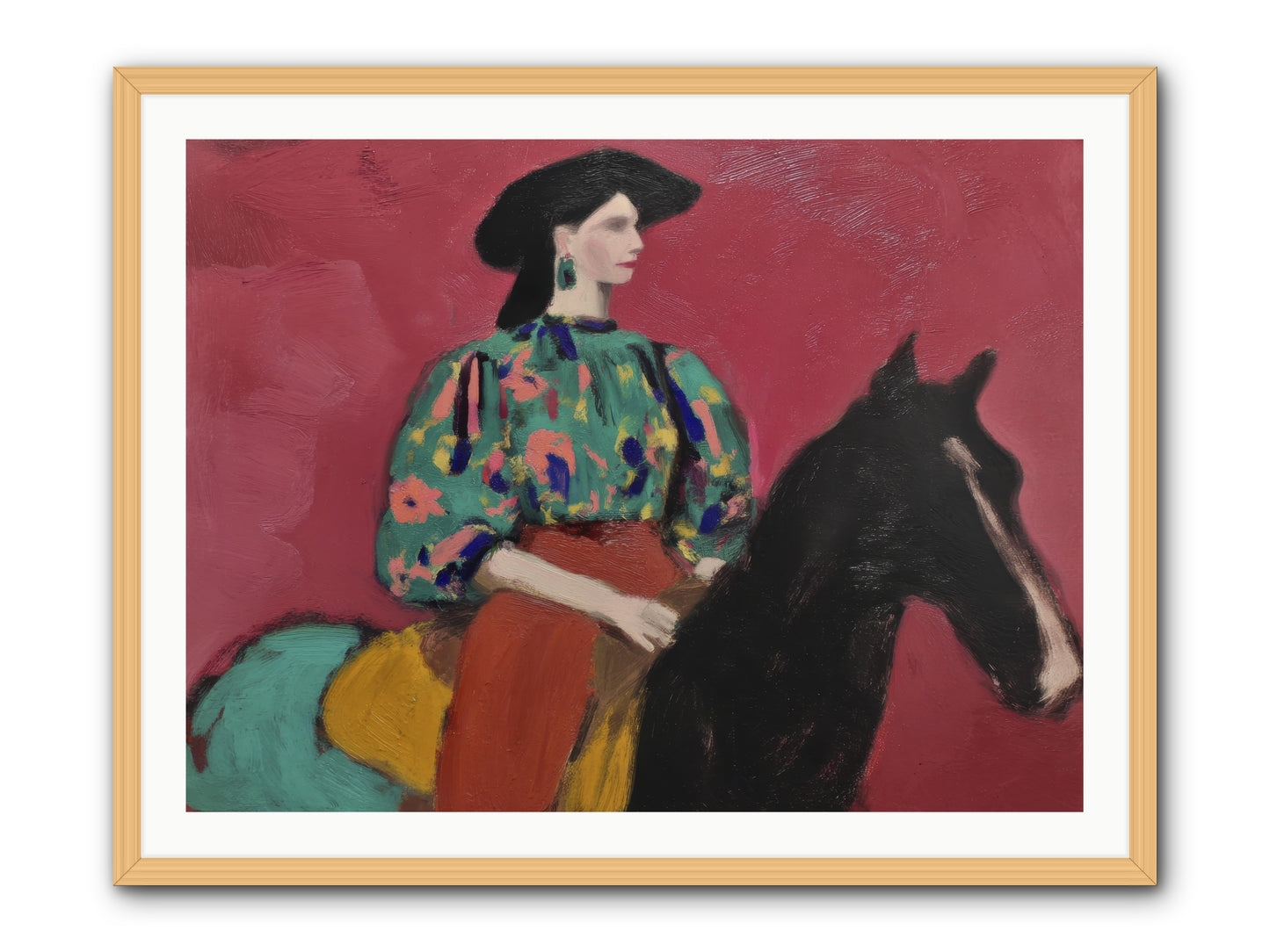 Waiting at Dusk -- Framed Print - Natural 40x30