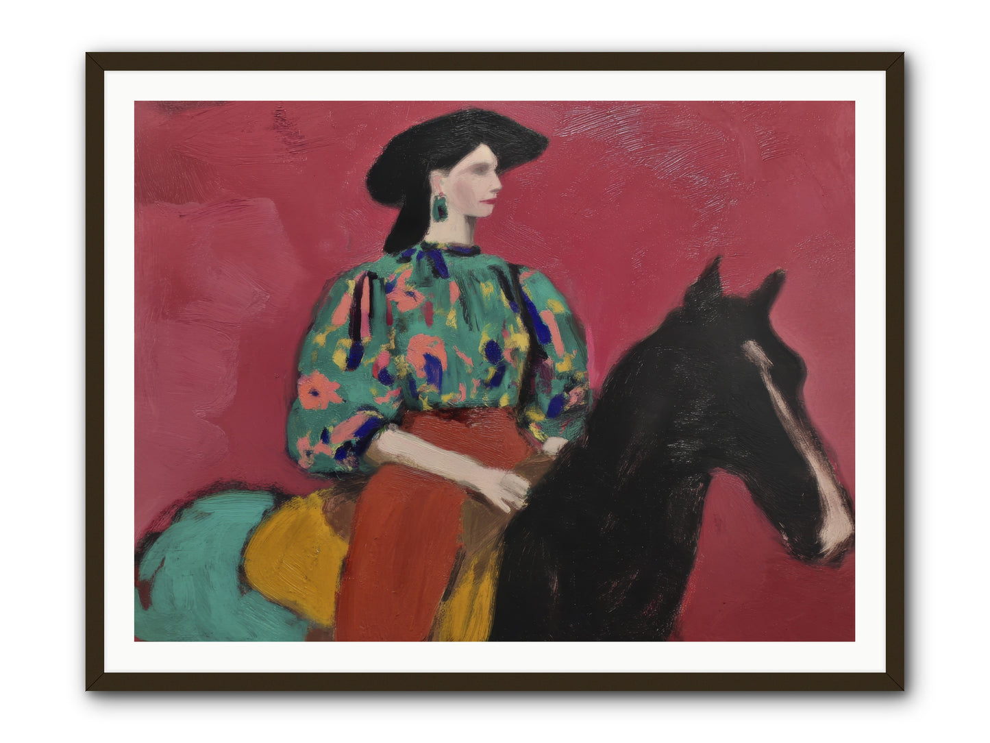 Waiting at Dusk -- Framed Print - Black 48x36