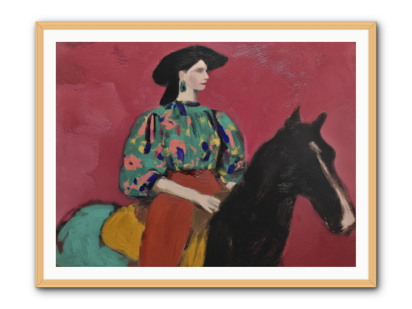 Waiting at Dusk -- Framed Print - Natural 48x36