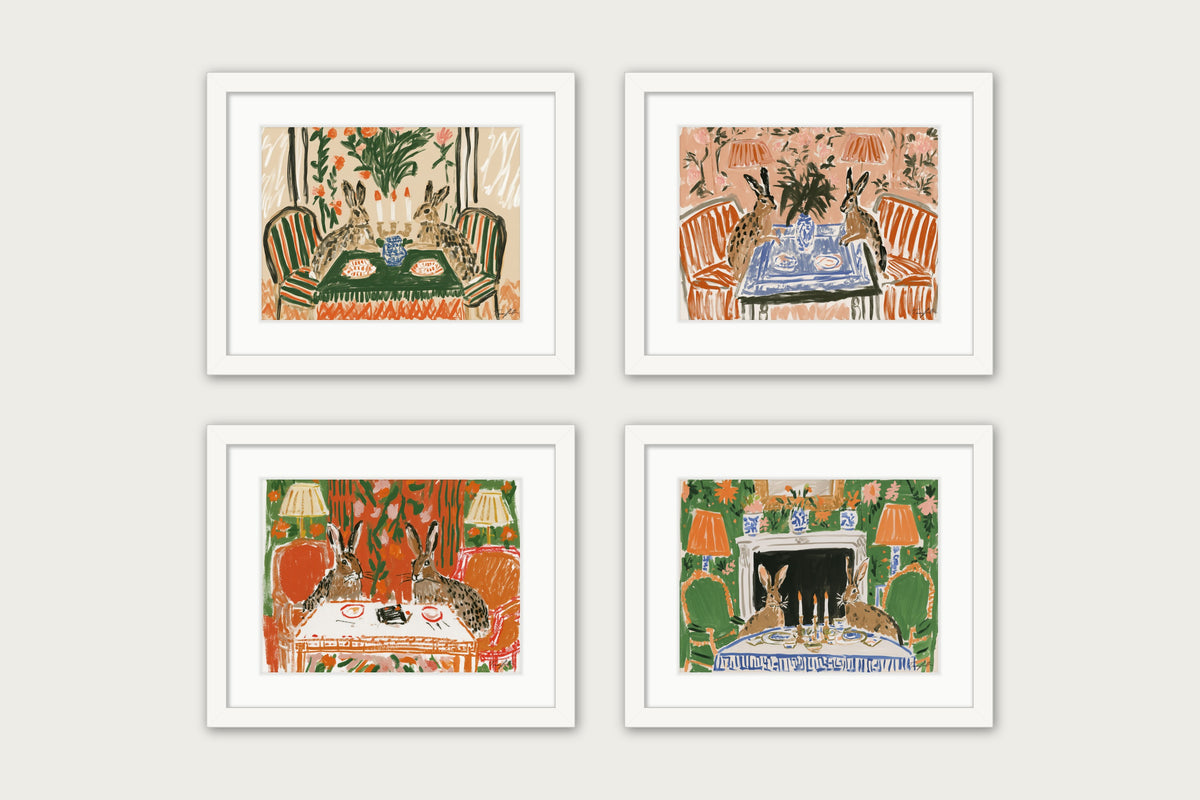 Waiting On Dessert - Framed Print - White, 16x12