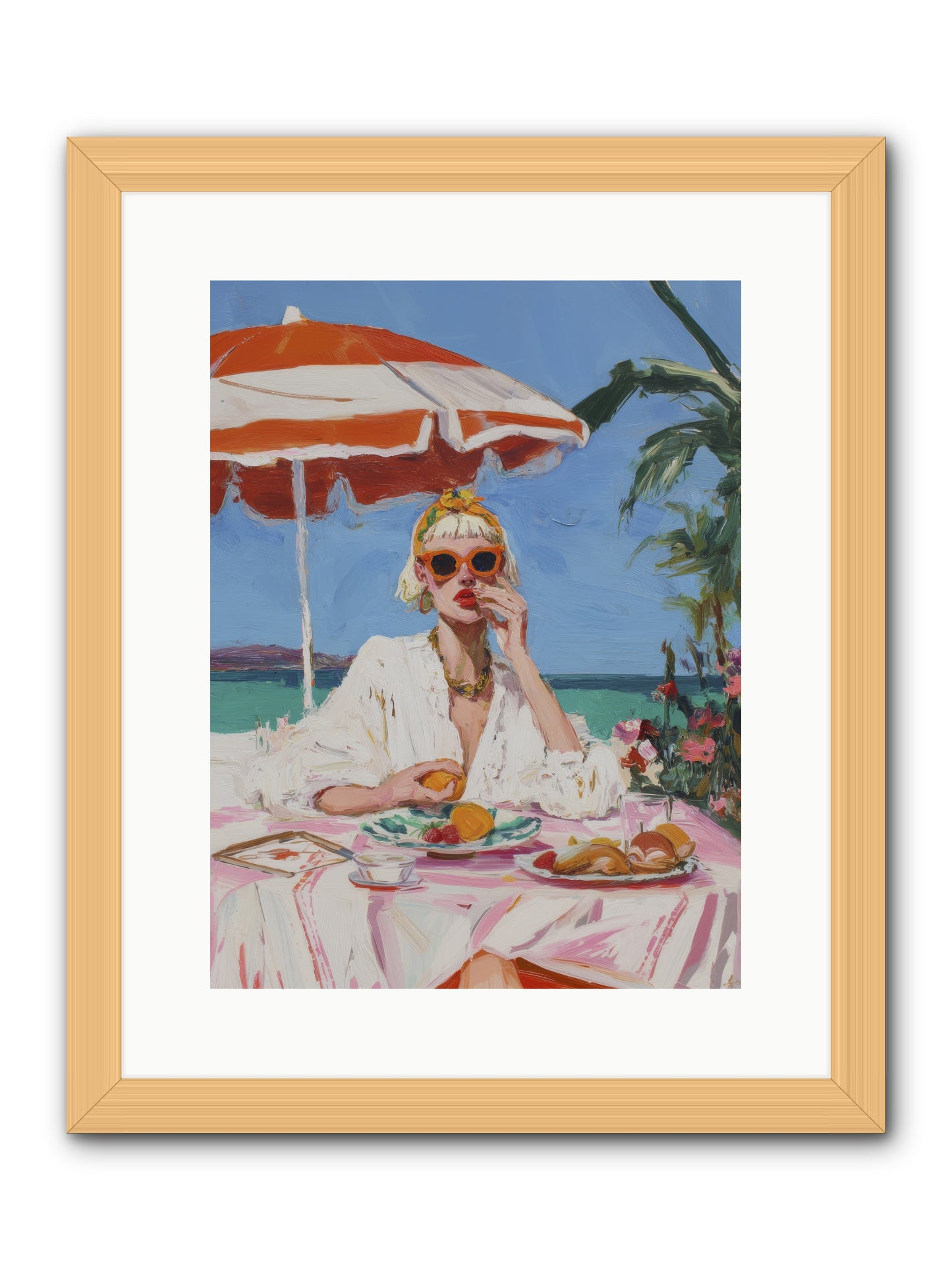 Wake Up Call -- Framed Print - Natural 12x16