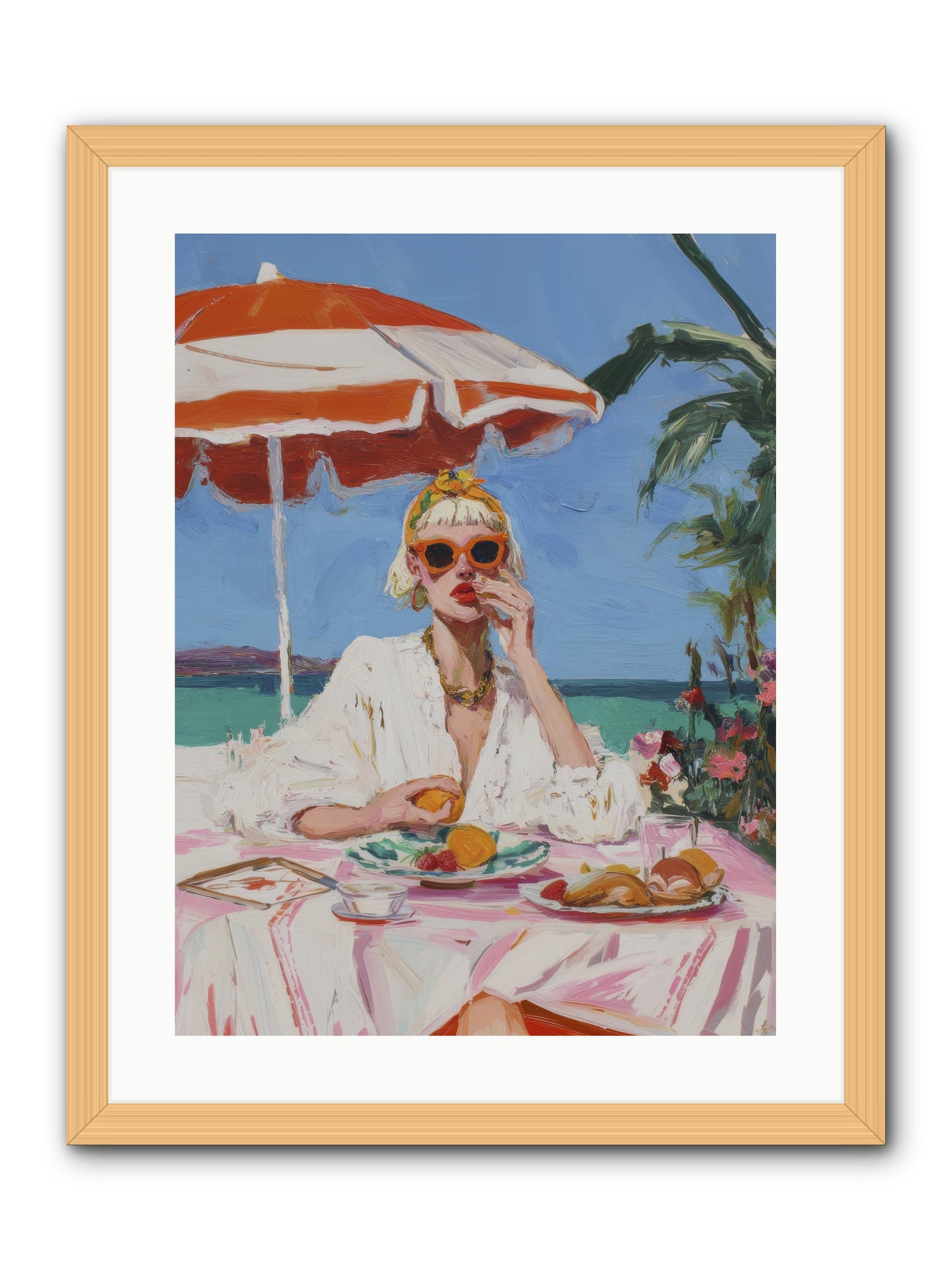 Wake Up Call -- Framed Print - Natural 18x24