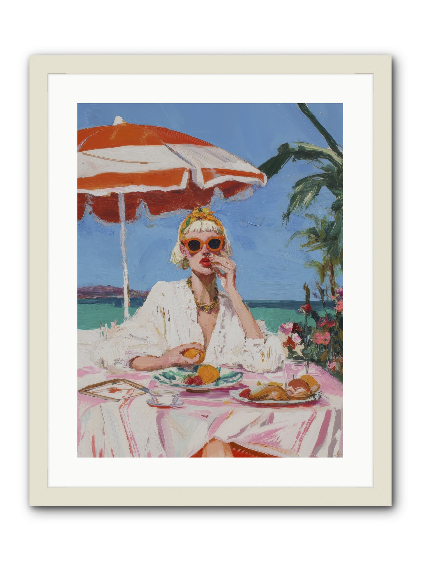 Wake Up Call -- Framed Print - White 18x24
