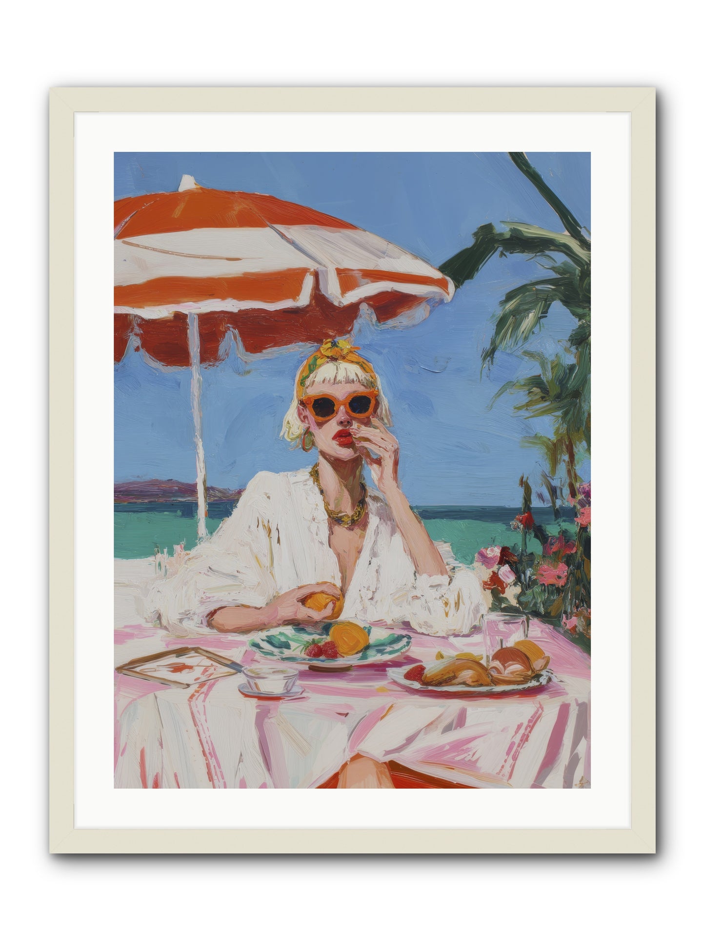 Wake Up Call -- Framed Print - White 24x32