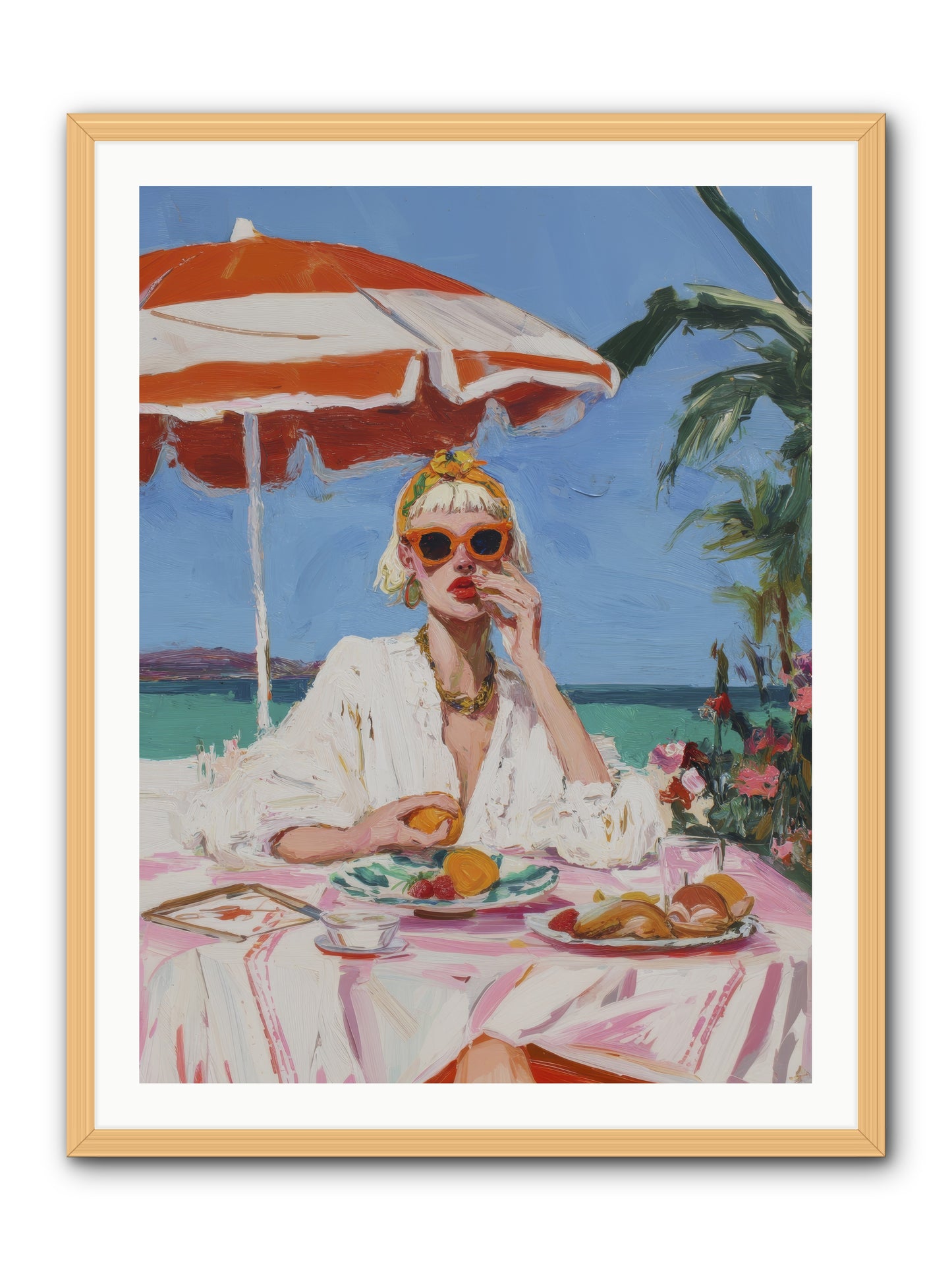 Wake Up Call -- Framed Print - Natural 30x40