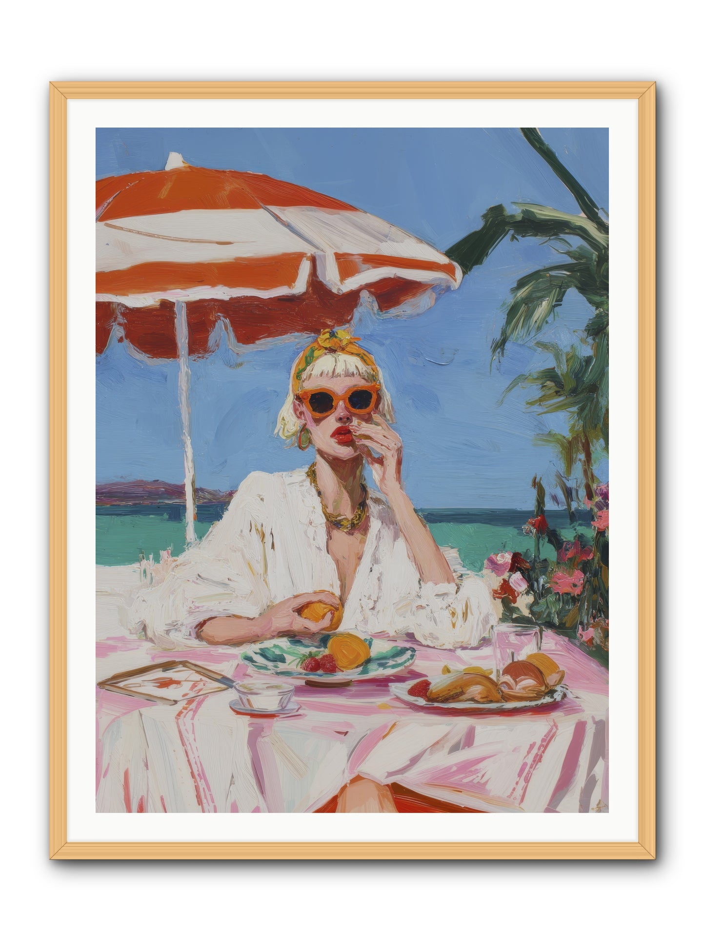 Wake Up Call -- Framed Print - Natural 36x48