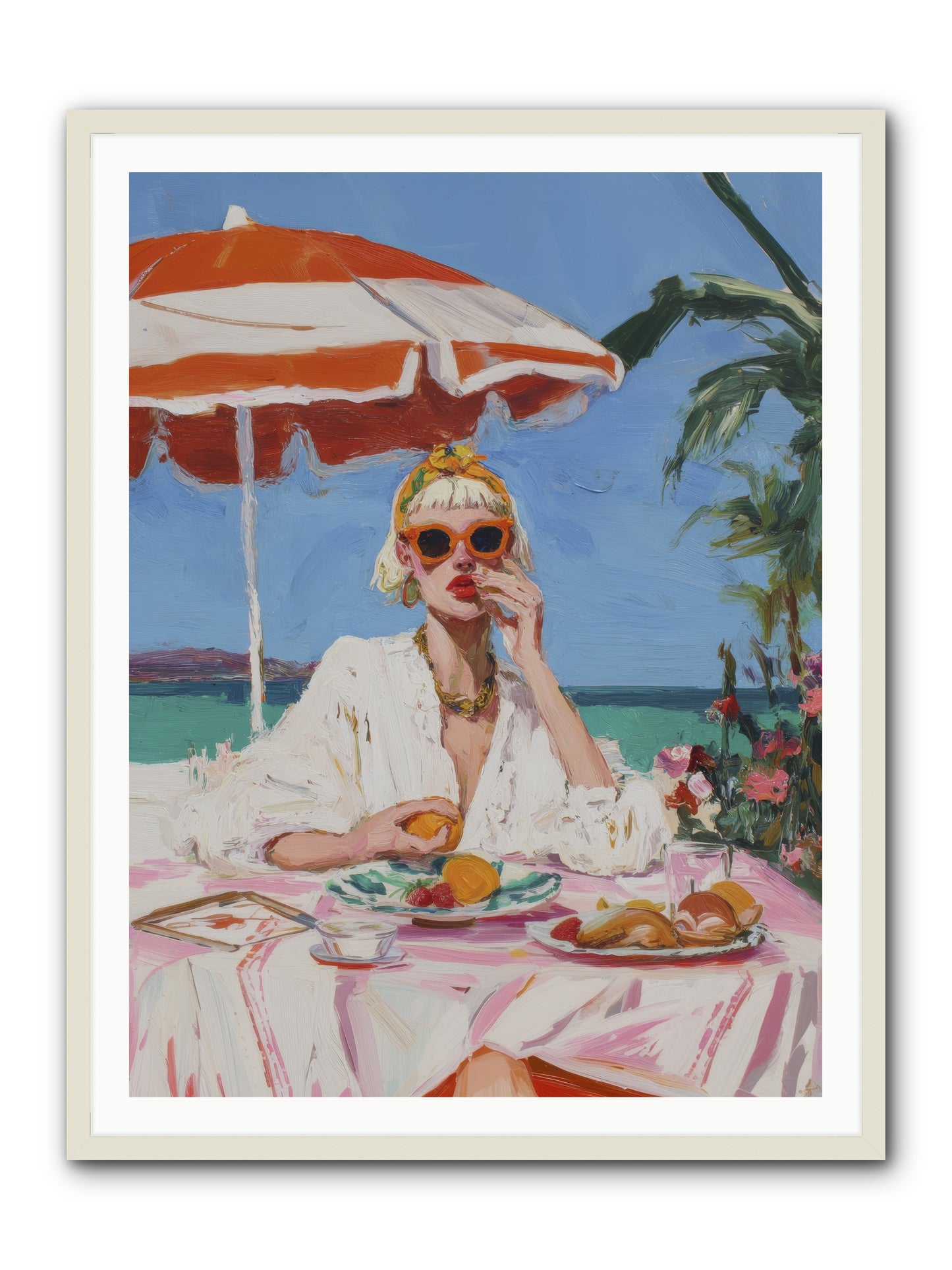 Wake Up Call -- Framed Print - White 36x48