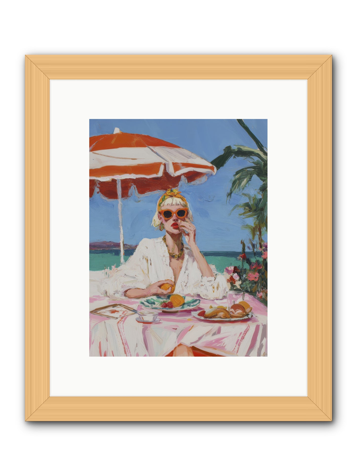 Wake Up Call -- Framed Print - Natural 9x12