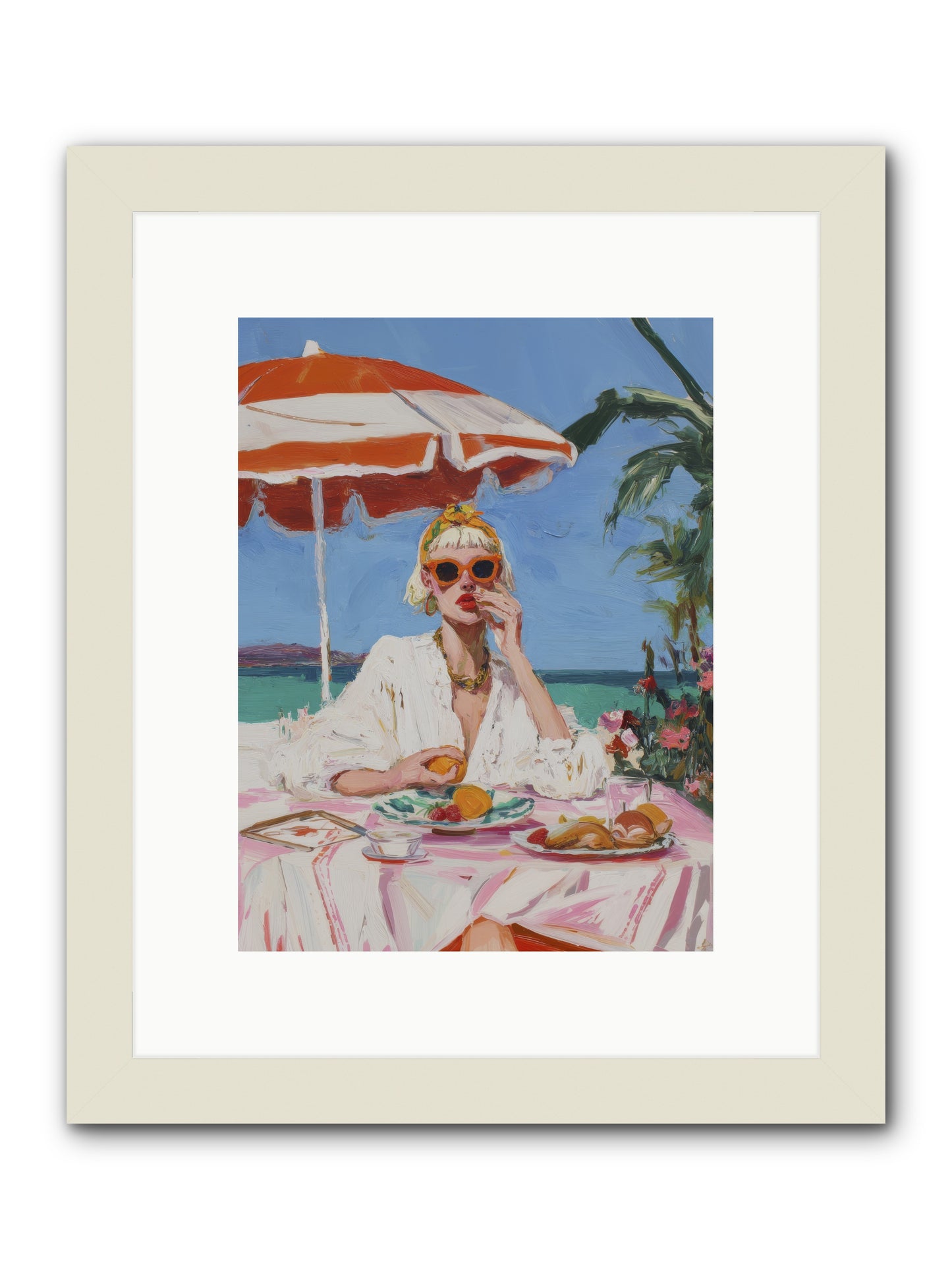 Wake Up Call -- Framed Print - White 9x12