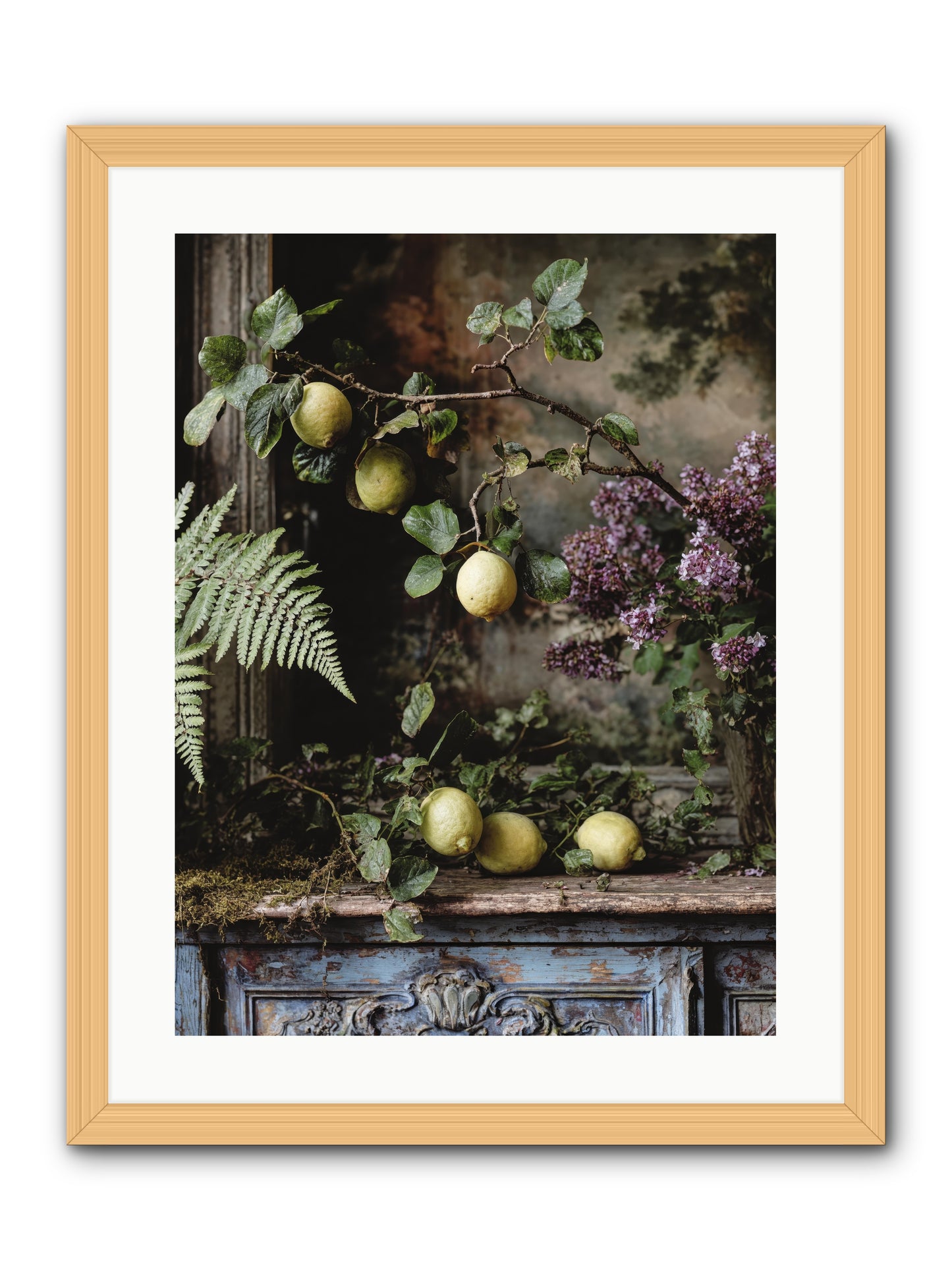 Wallace -- Framed Print - Natural 18x24