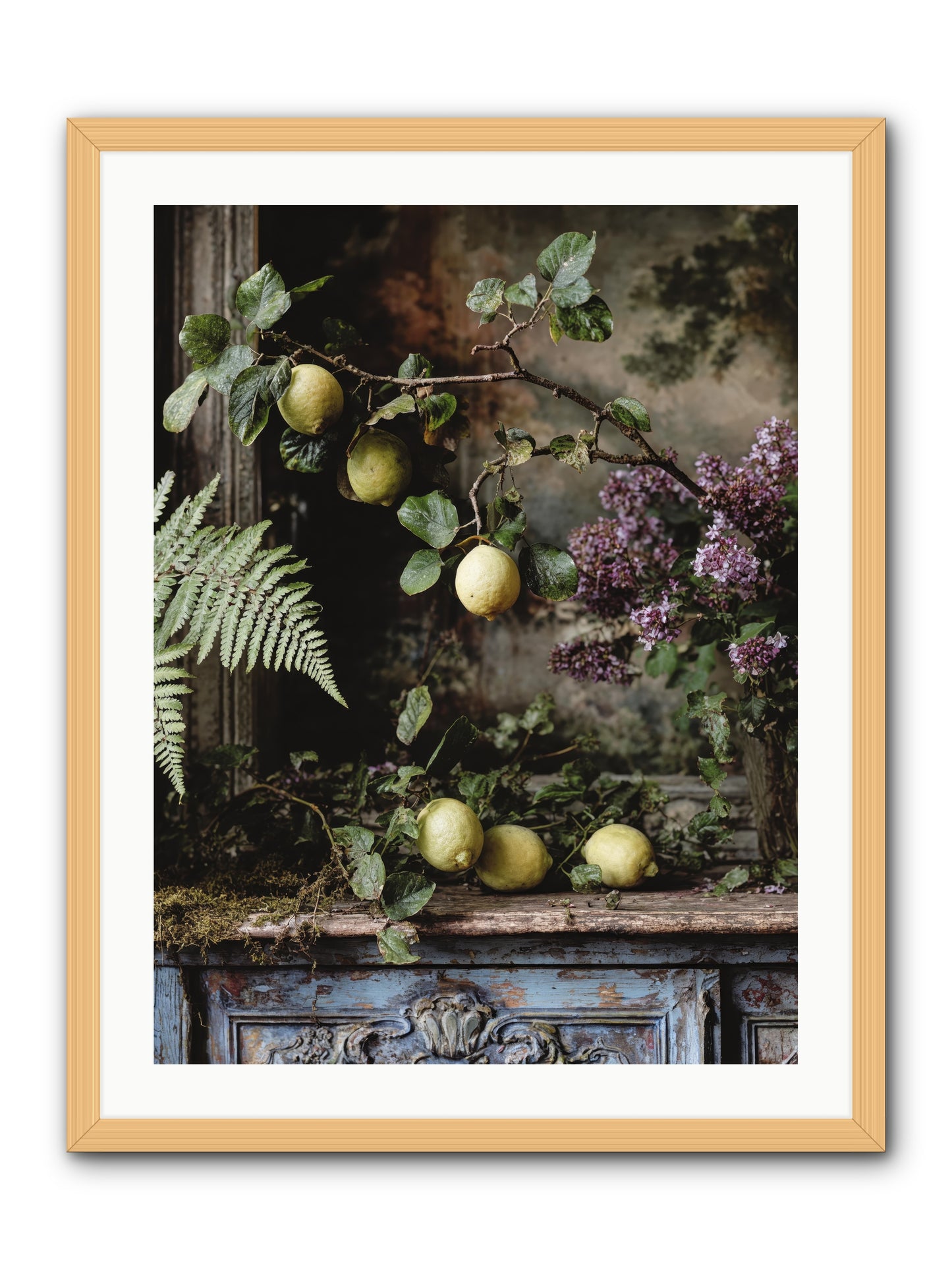 Wallace -- Framed Print - Natural 24x32