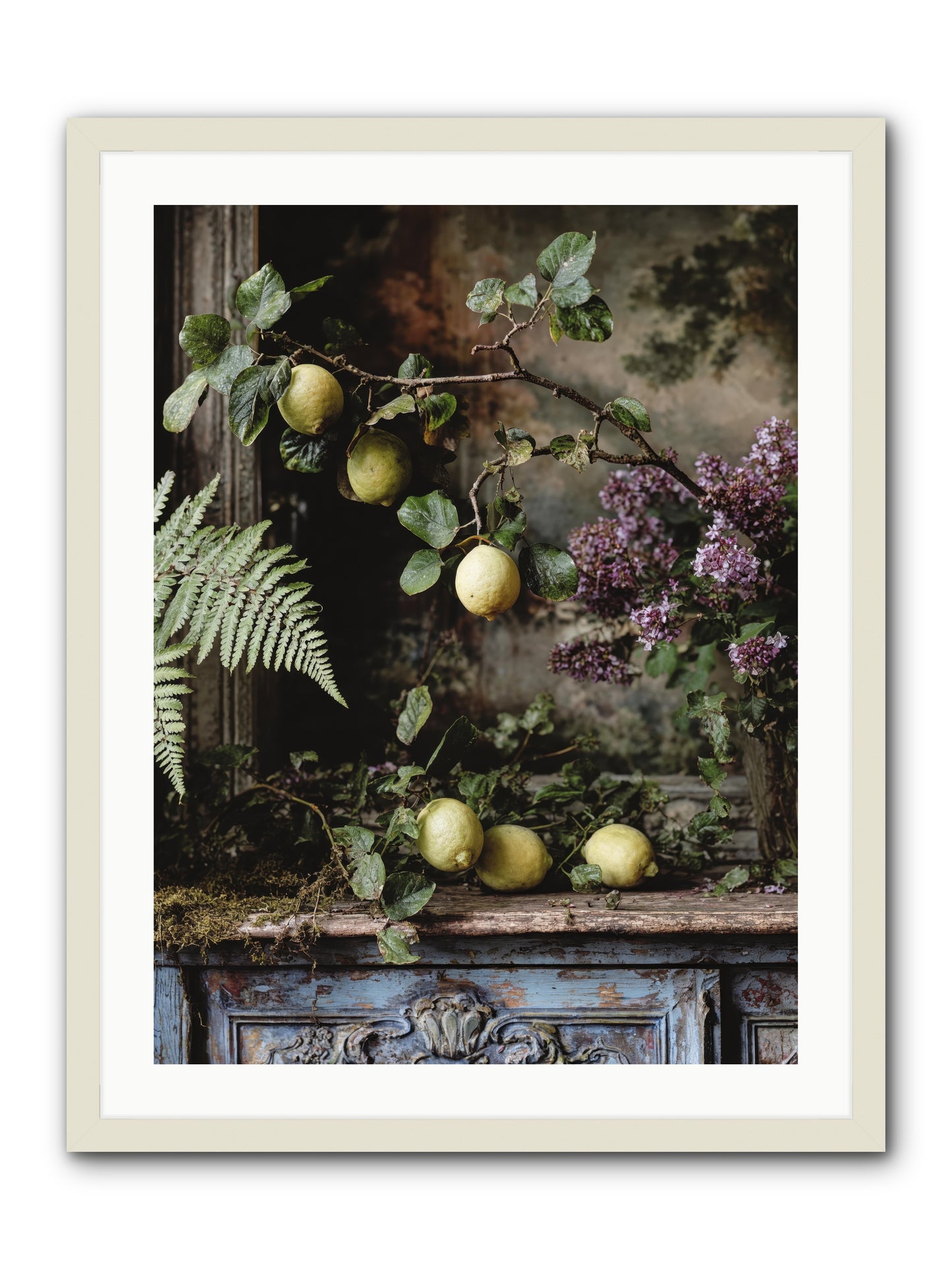Wallace -- Framed Print - White 24x32