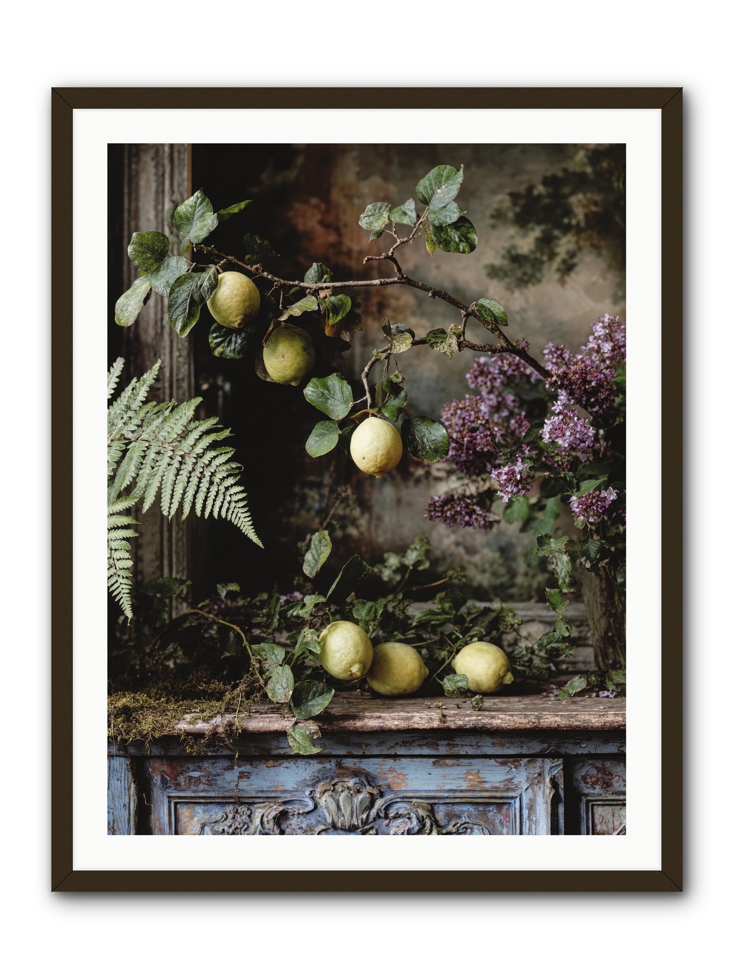 Wallace -- Framed Print - Black 30x40