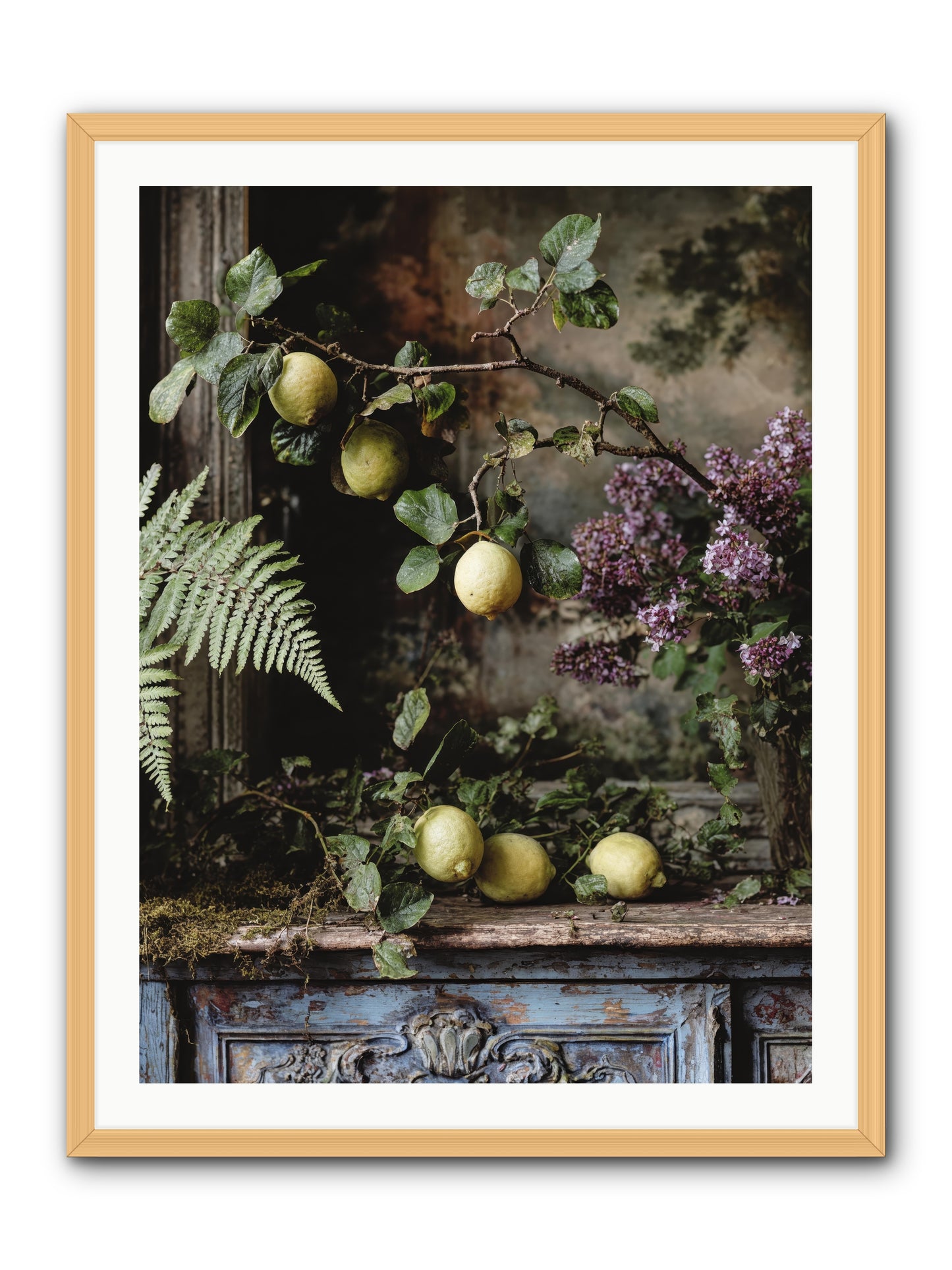 Wallace -- Framed Print - Natural 30x40