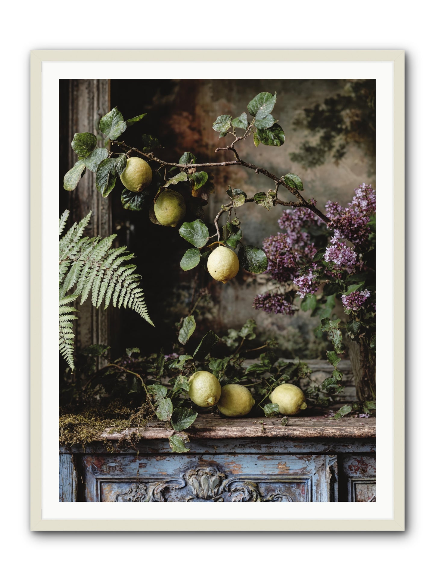 Wallace -- Framed Print - White 36x48