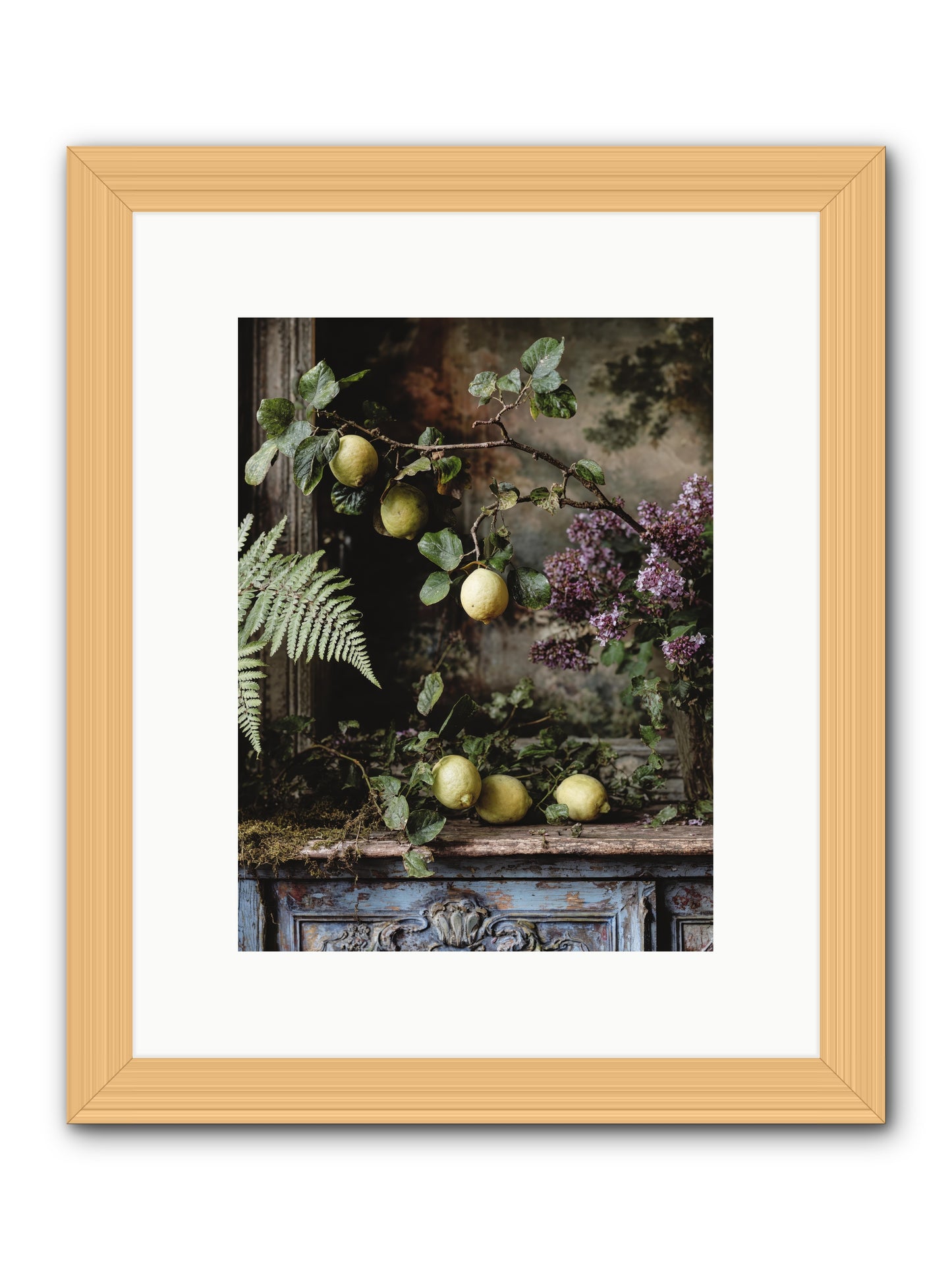 Wallace -- Framed Print - Natural 9x12