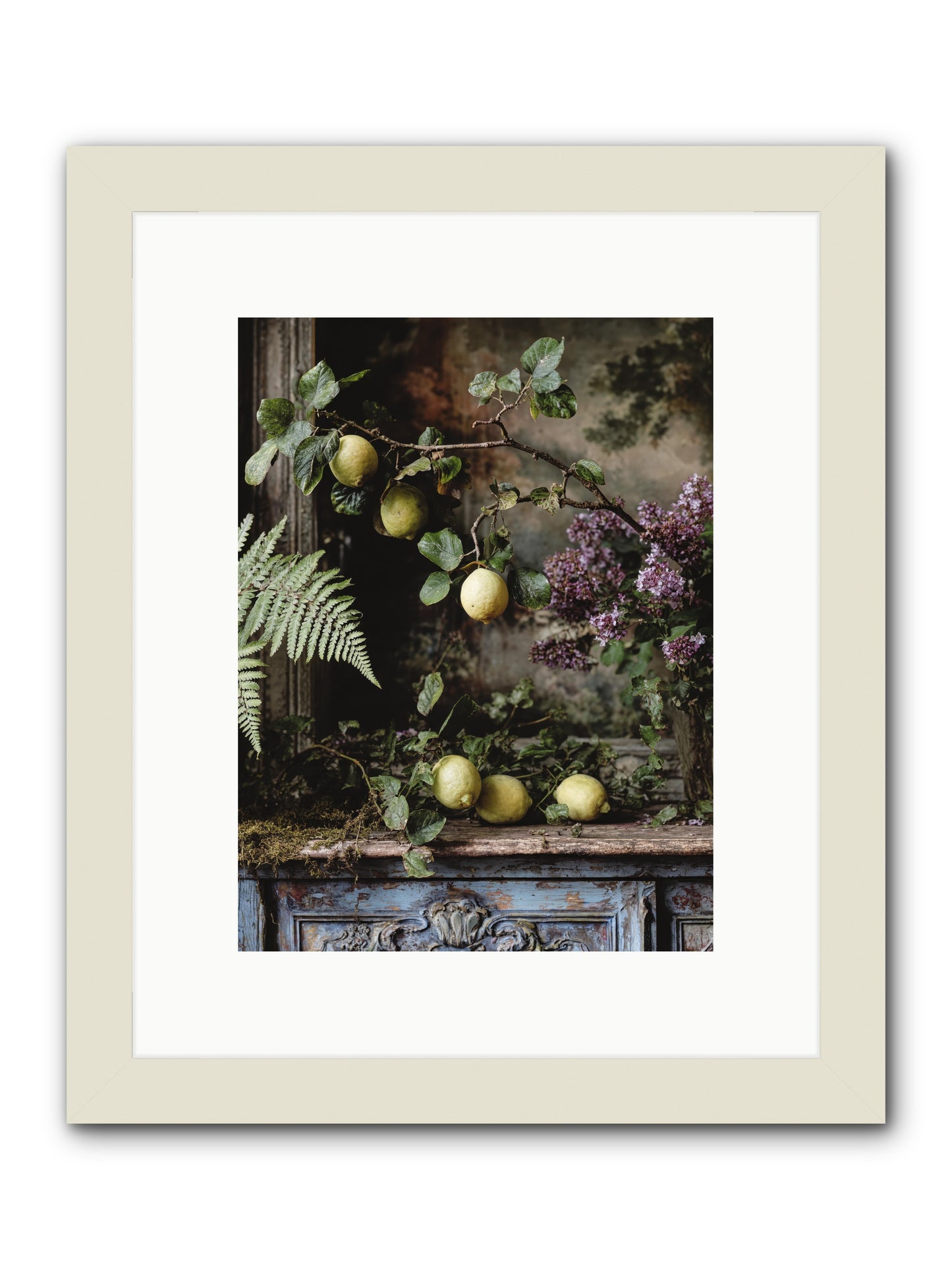 Wallace -- Framed Print - White 9x12