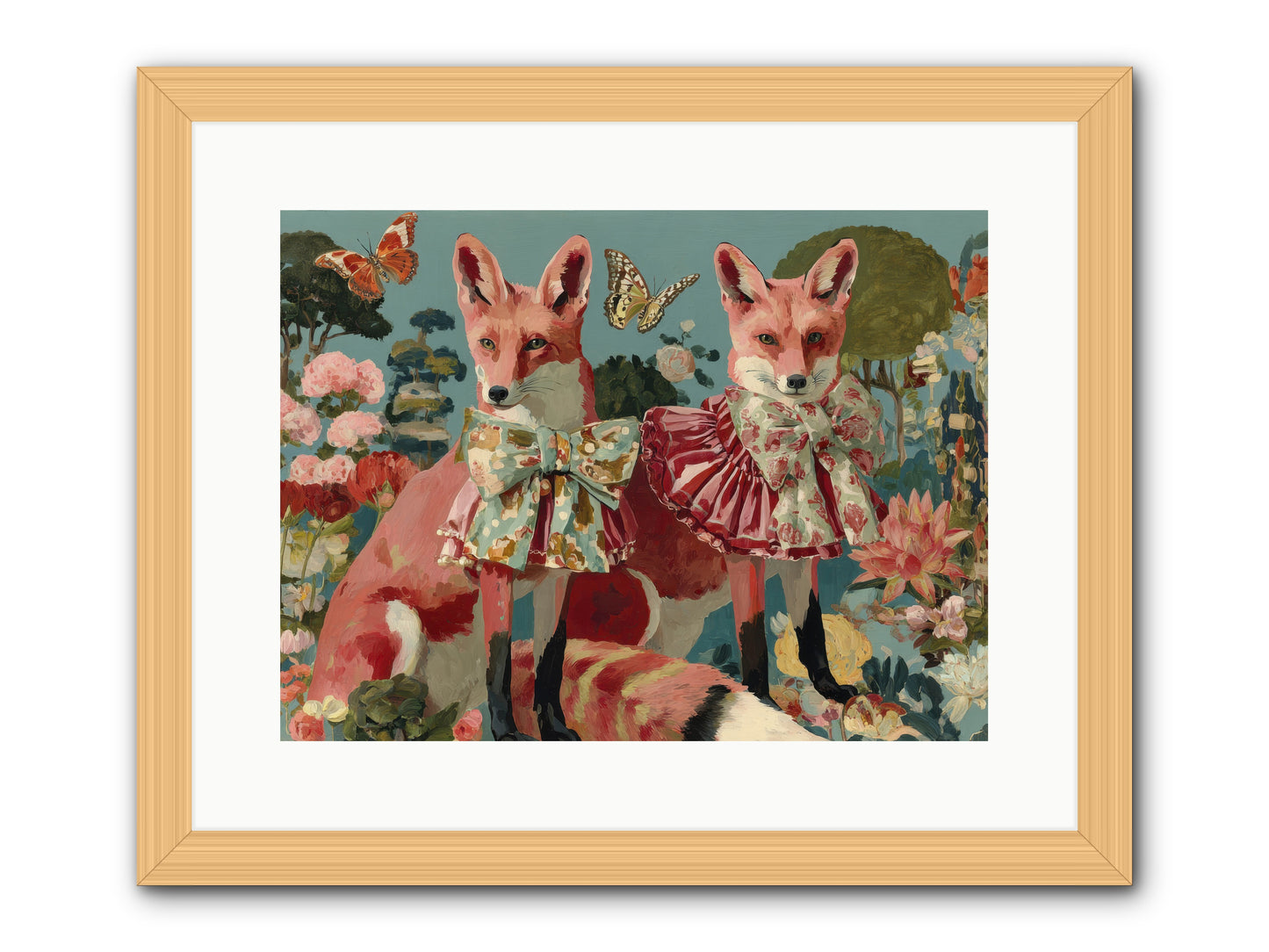 Wandering Muses -- Framed Print - Natural 16x12