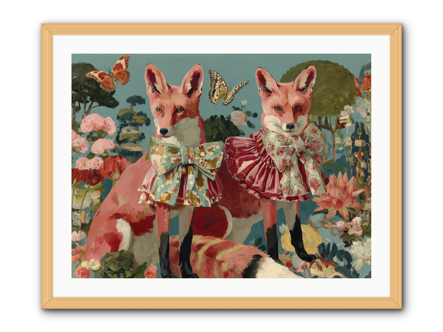 Wandering Muses -- Framed Print - Natural 32x24