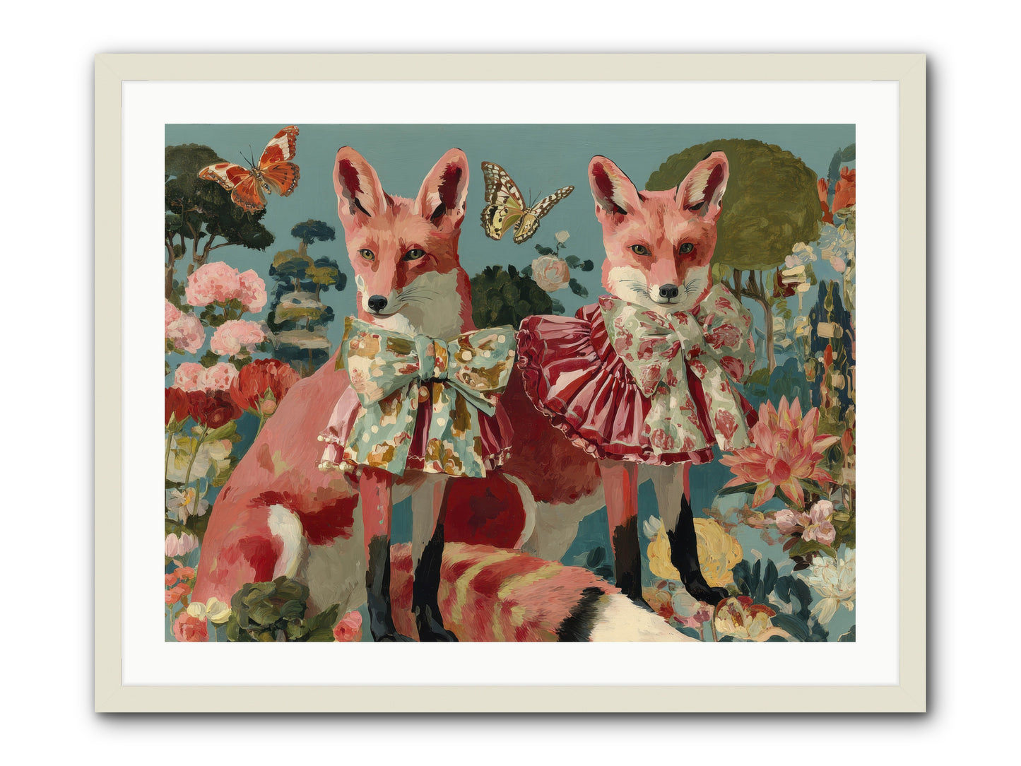 Wandering Muses -- Framed Print - White 32x24
