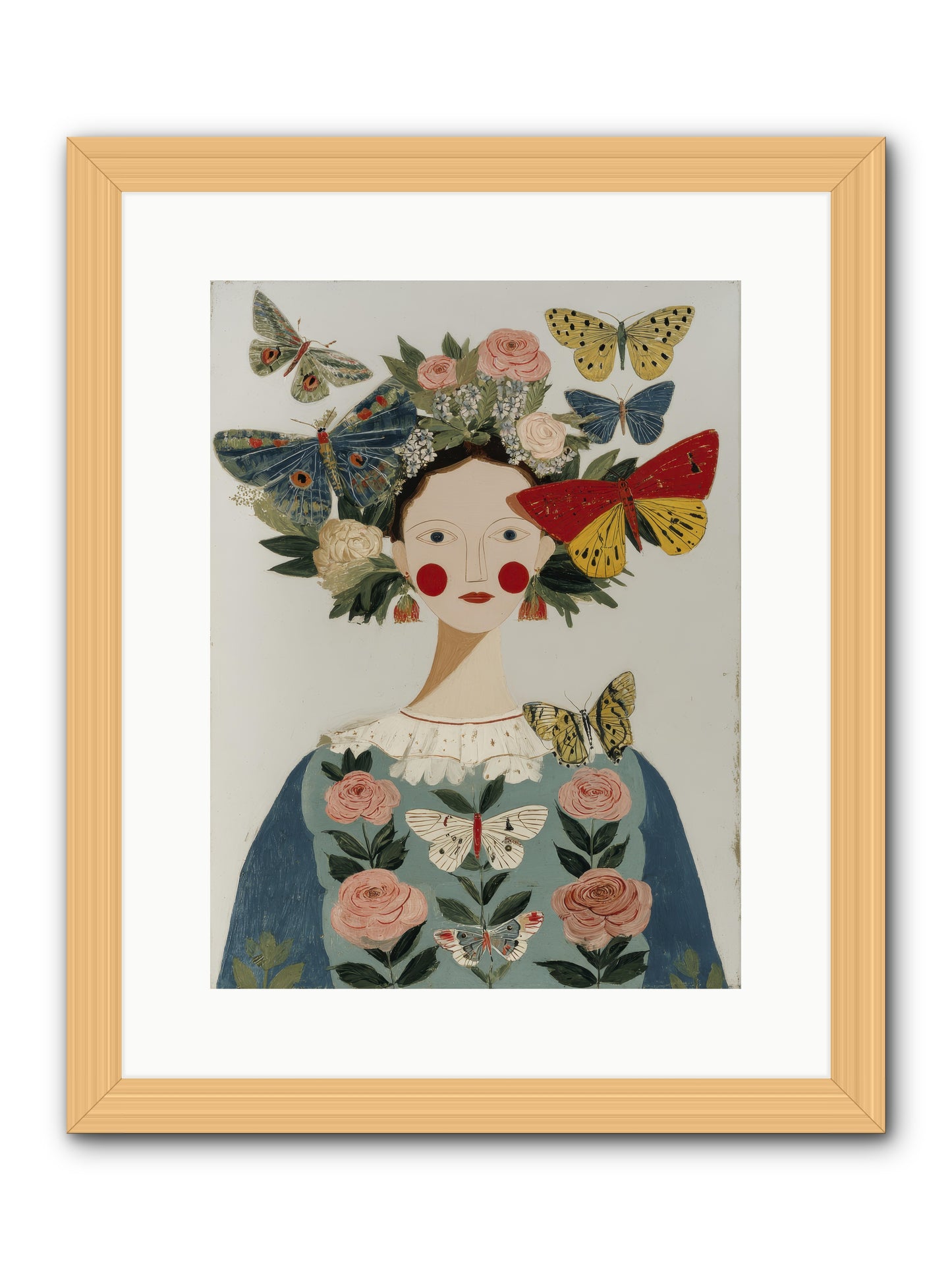 Wandering Season -- Framed Print - Natural 12x16