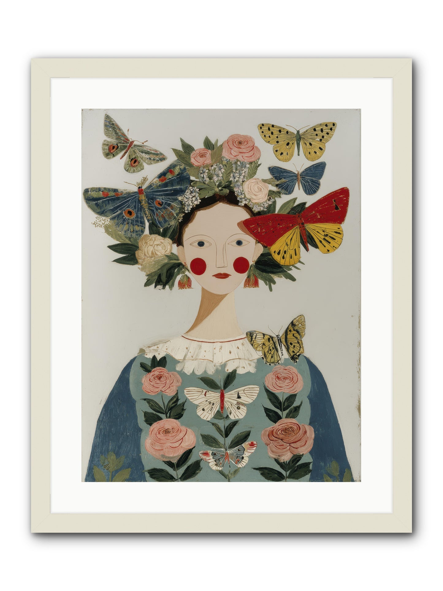 Wandering Season -- Framed Print - White 18x24