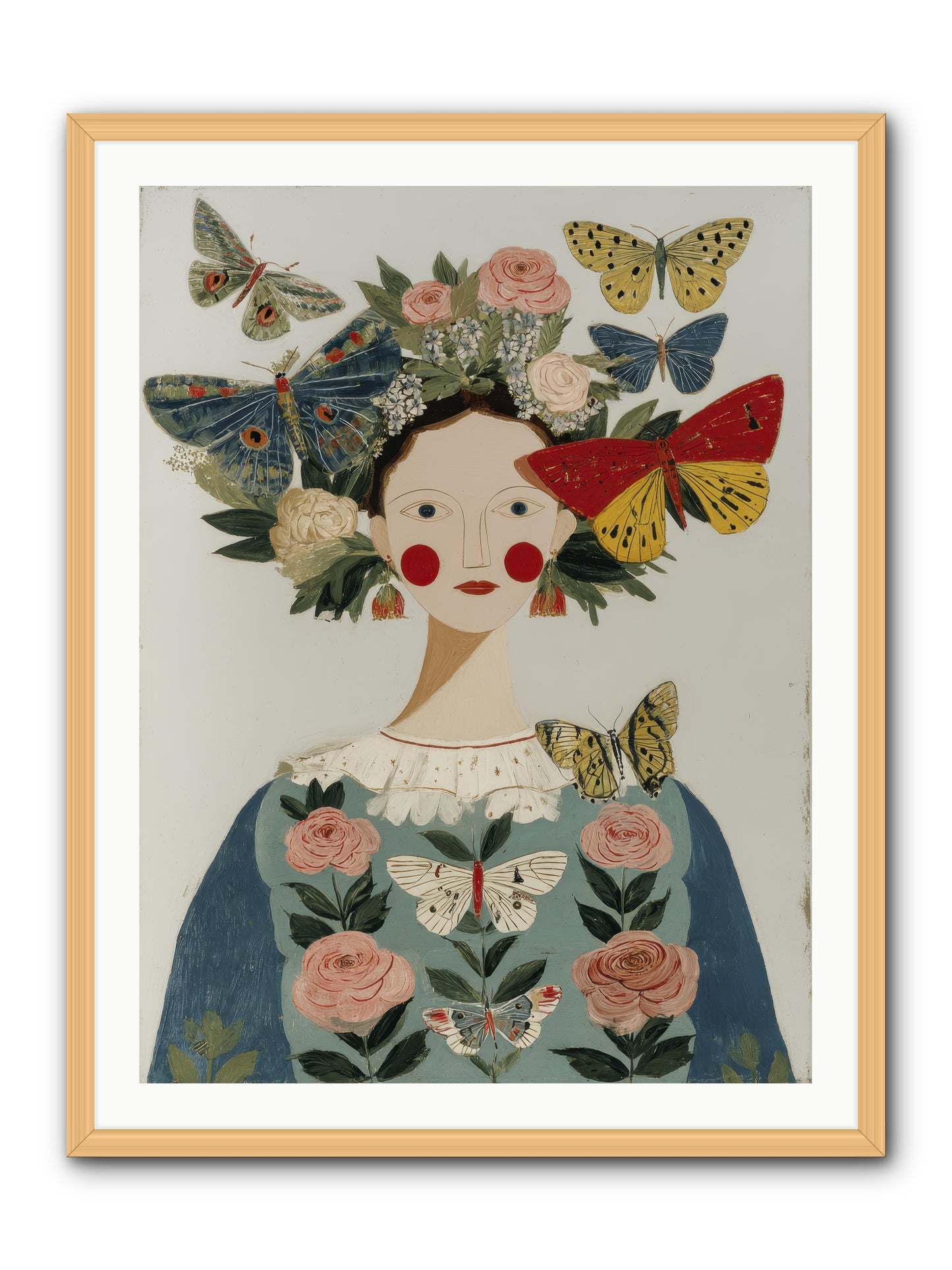 Wandering Season -- Framed Print - Natural 30x40