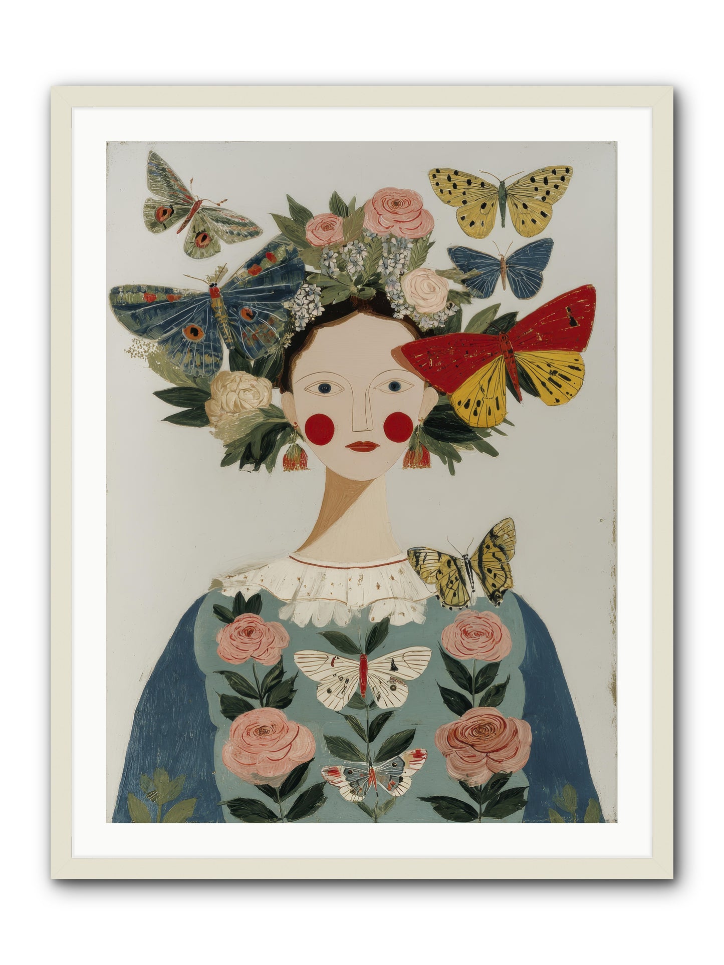 Wandering Season -- Framed Print - White 30x40