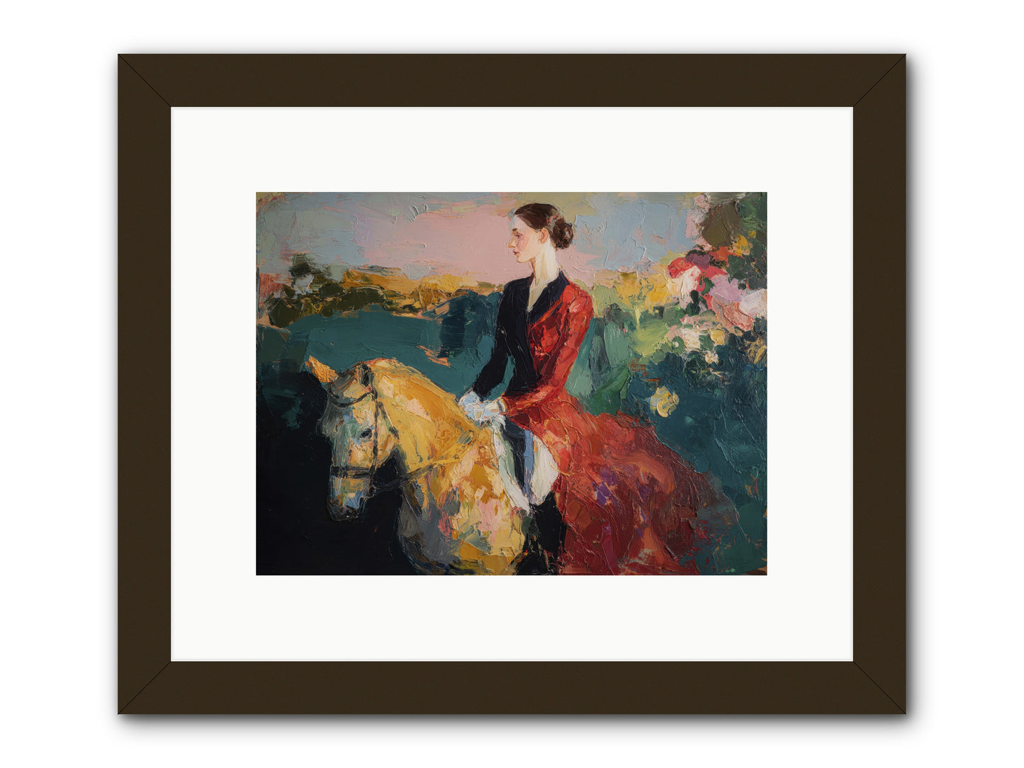 Wandering the Hedgerows -- Framed Print - Black 12x9