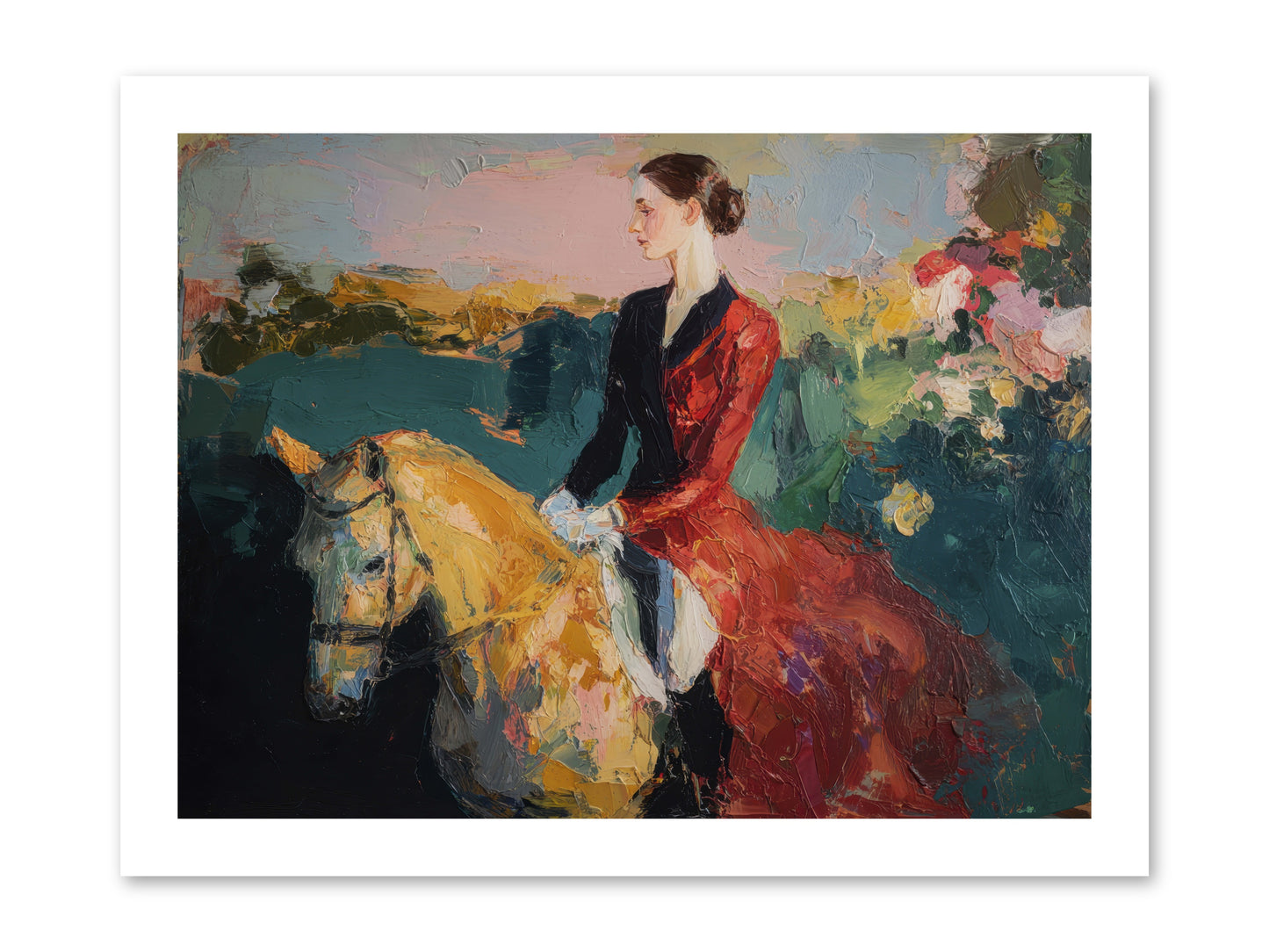 Wandering the Hedgerows -- Loose Canvas Print 16x12