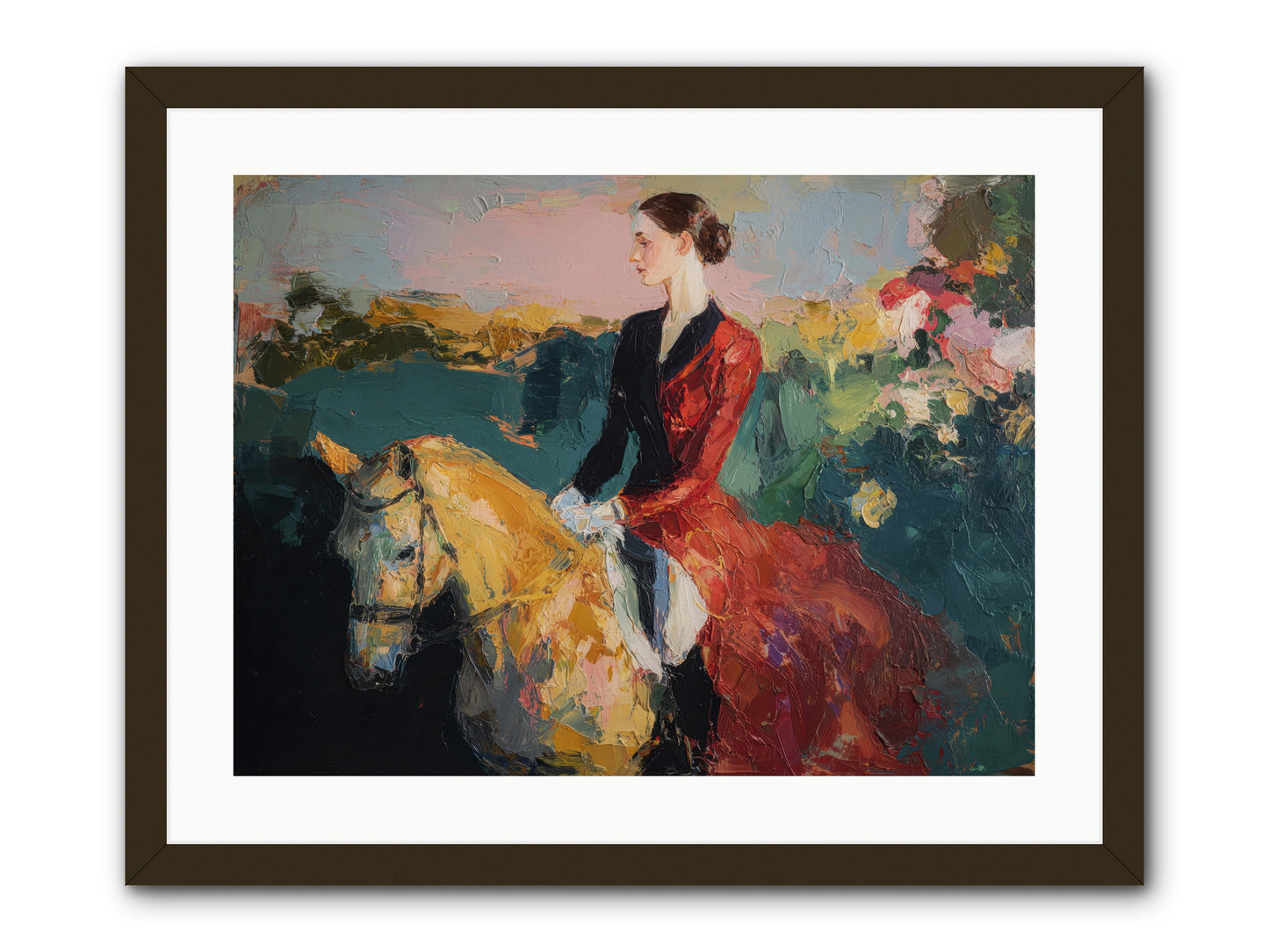 Wandering the Hedgerows -- Framed Print - Black 24x18