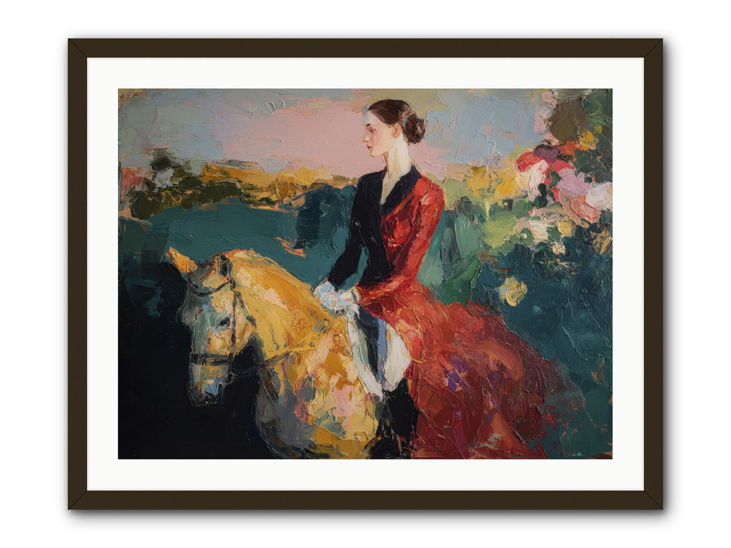 Wandering the Hedgerows -- Framed Print - Black 32x24