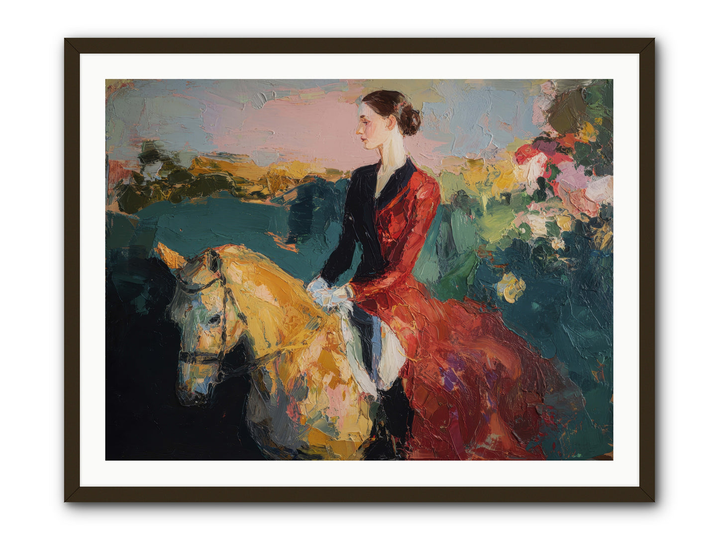 Wandering the Hedgerows -- Framed Print - Black 40x30