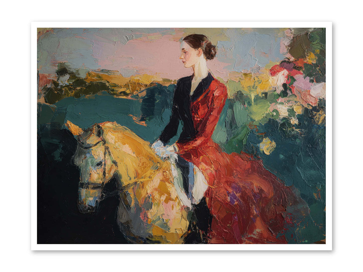 Wandering the Hedgerows -- Loose Canvas Print 48x36