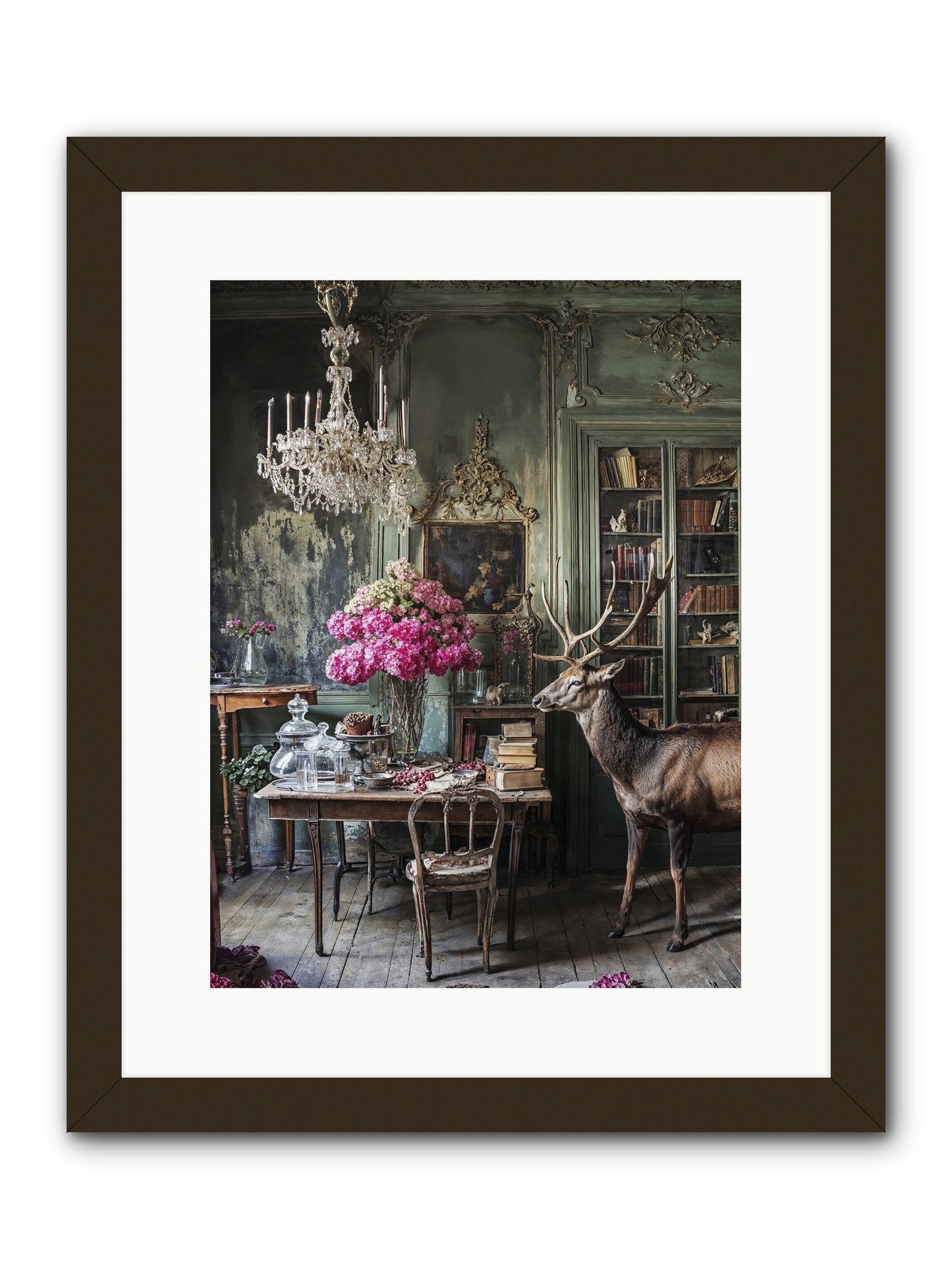 Wanderlust Wins -- Framed Print - Black 12x16