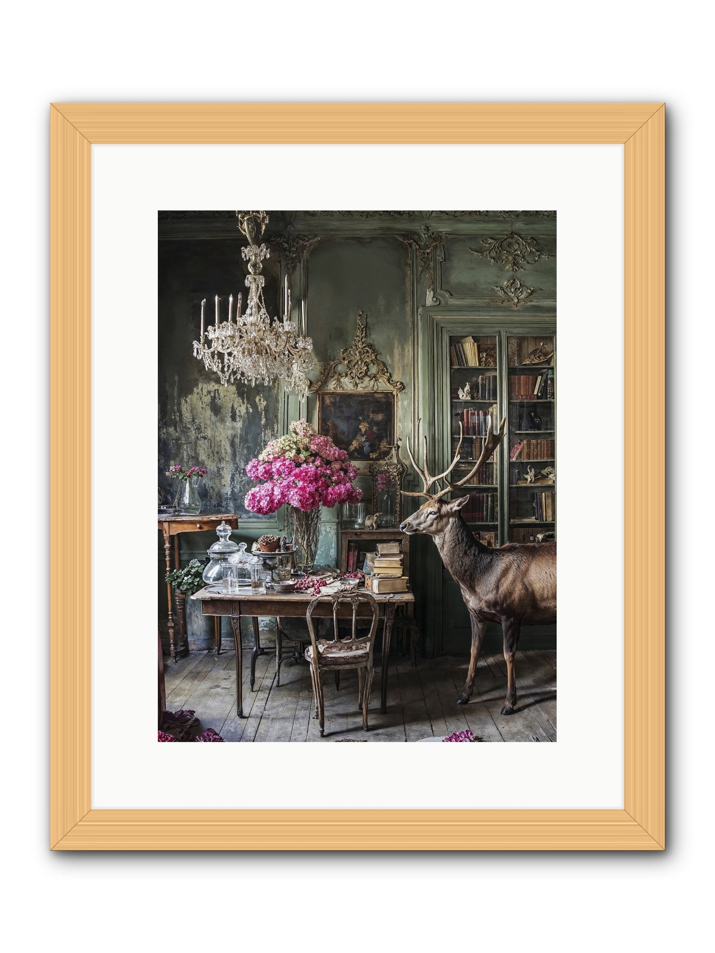 Wanderlust Wins -- Framed Print - Natural 12x16