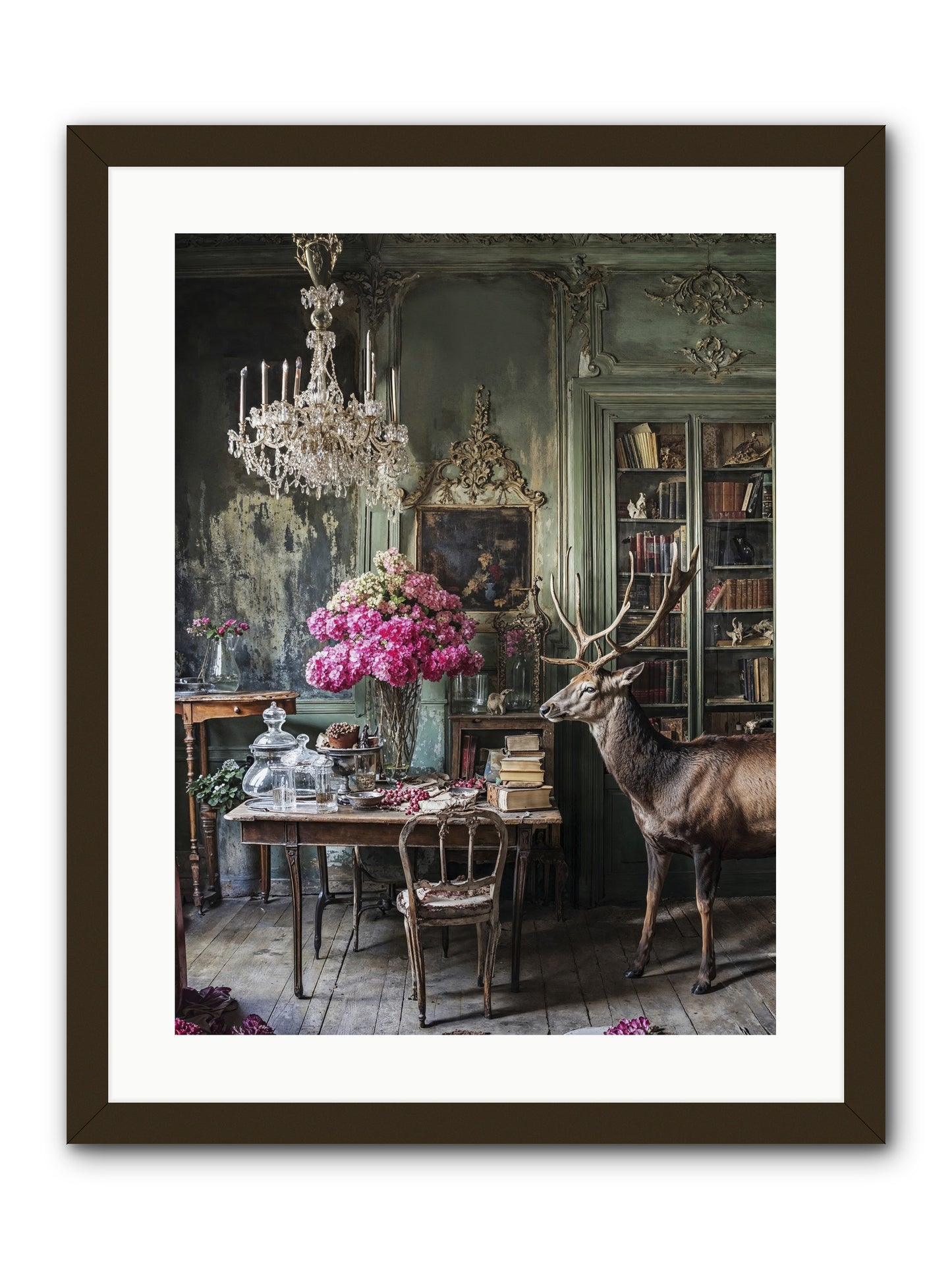 Wanderlust Wins -- Framed Print - Black 18x24