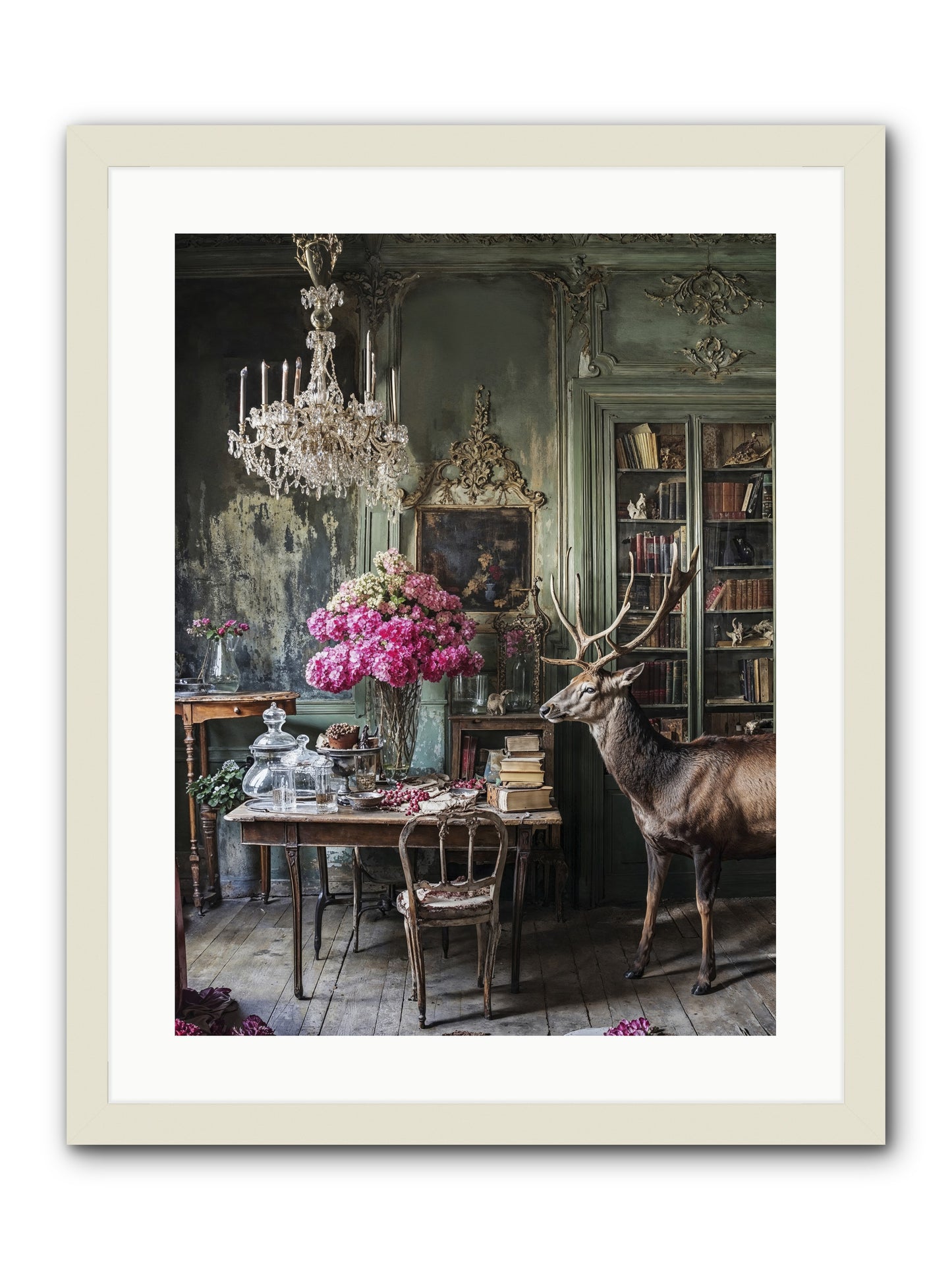 Wanderlust Wins -- Framed Print - White 18x24
