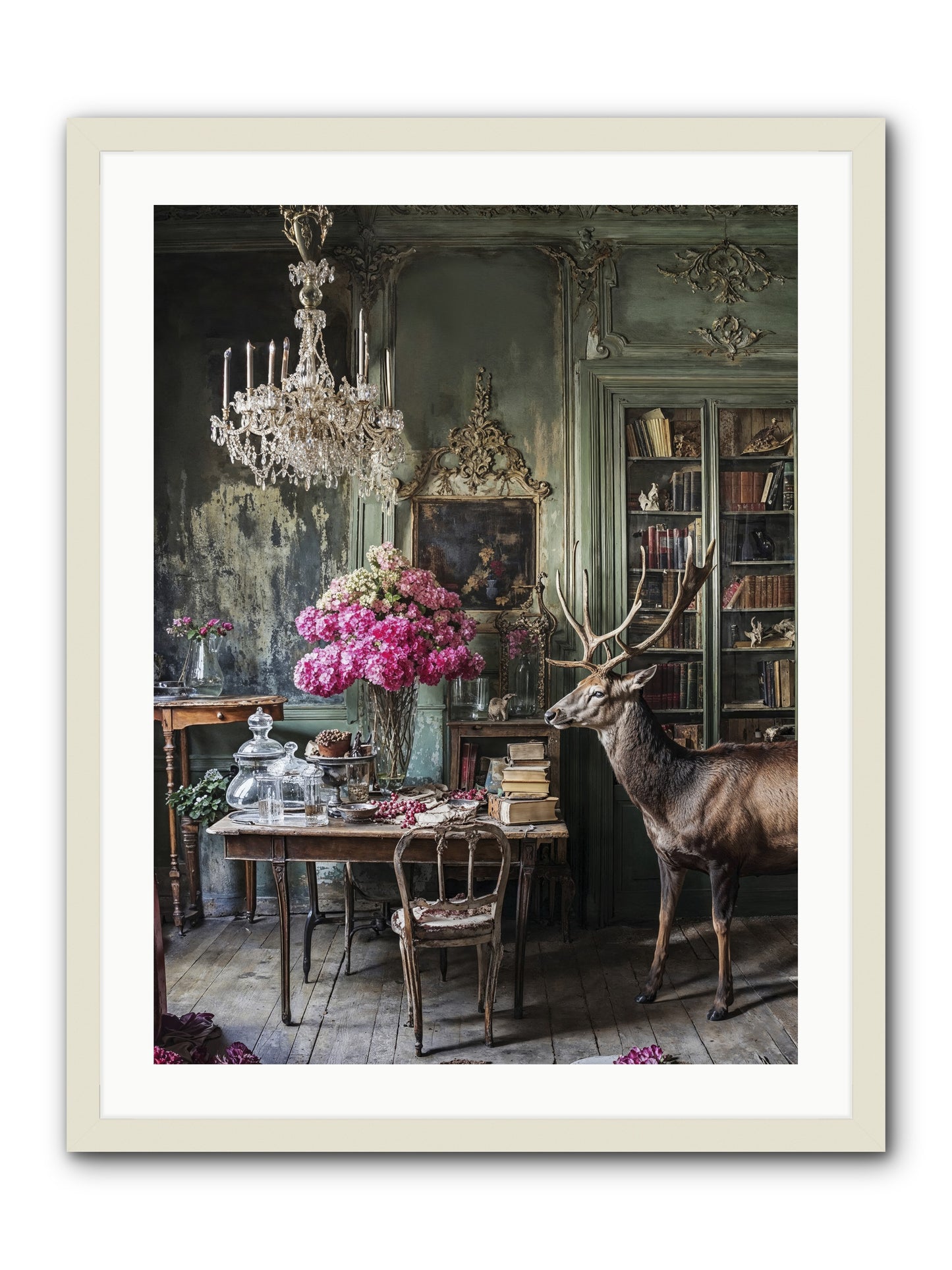 Wanderlust Wins -- Framed Print - White 24x32