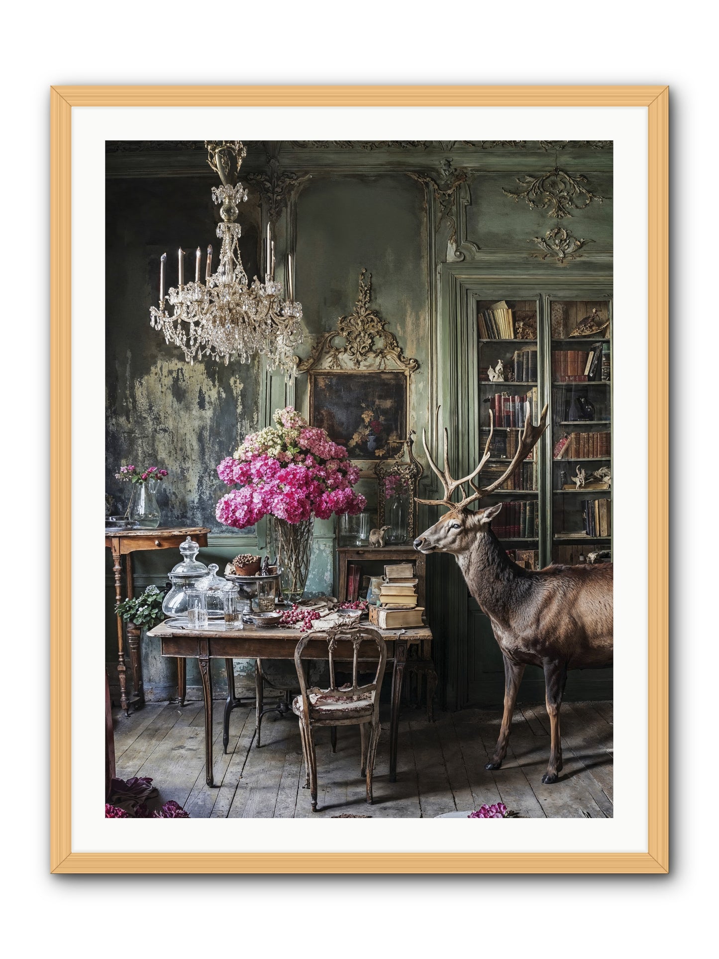 Wanderlust Wins -- Framed Print - Natural 30x40