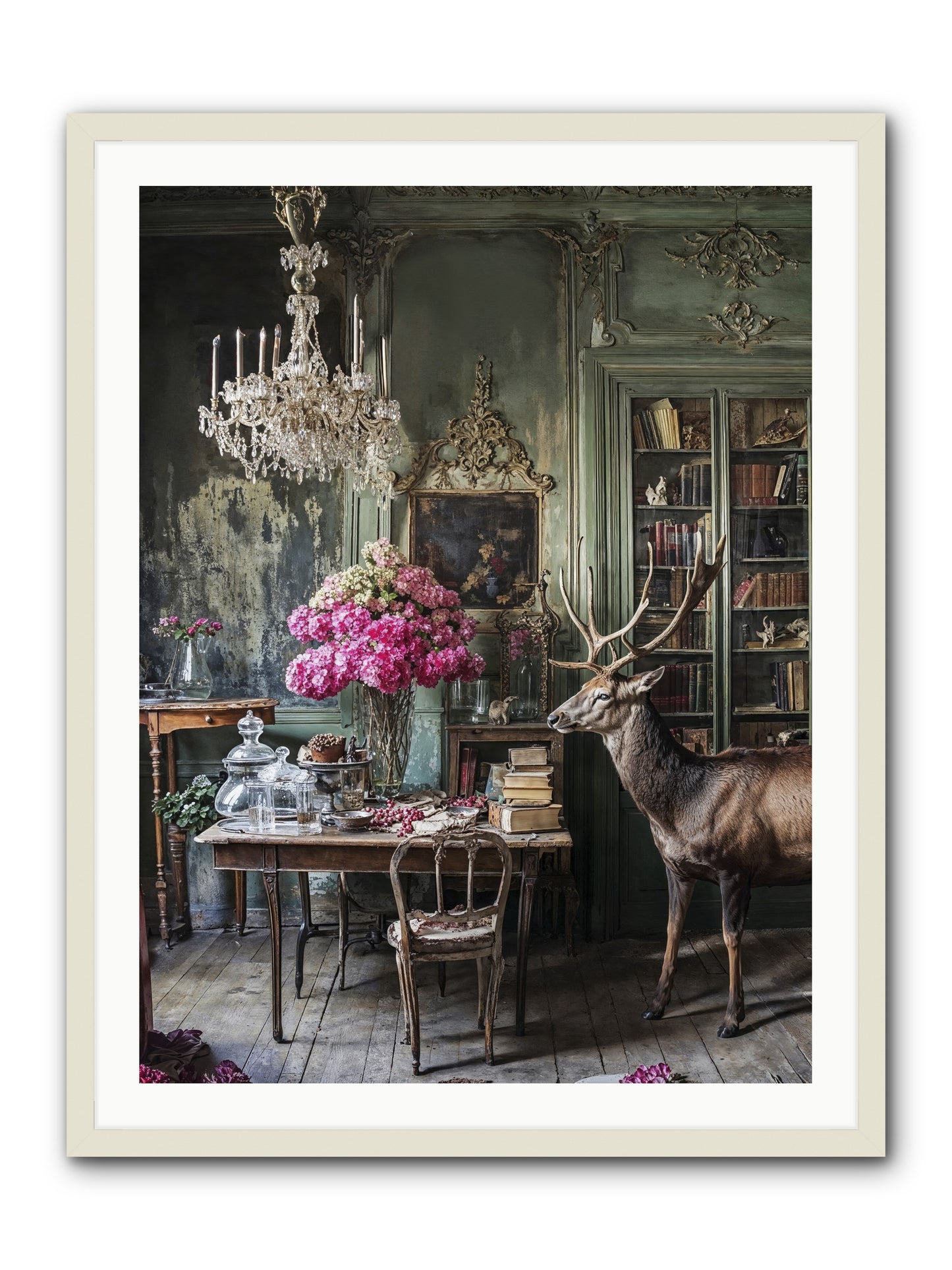 Wanderlust Wins -- Framed Print - White 30x40