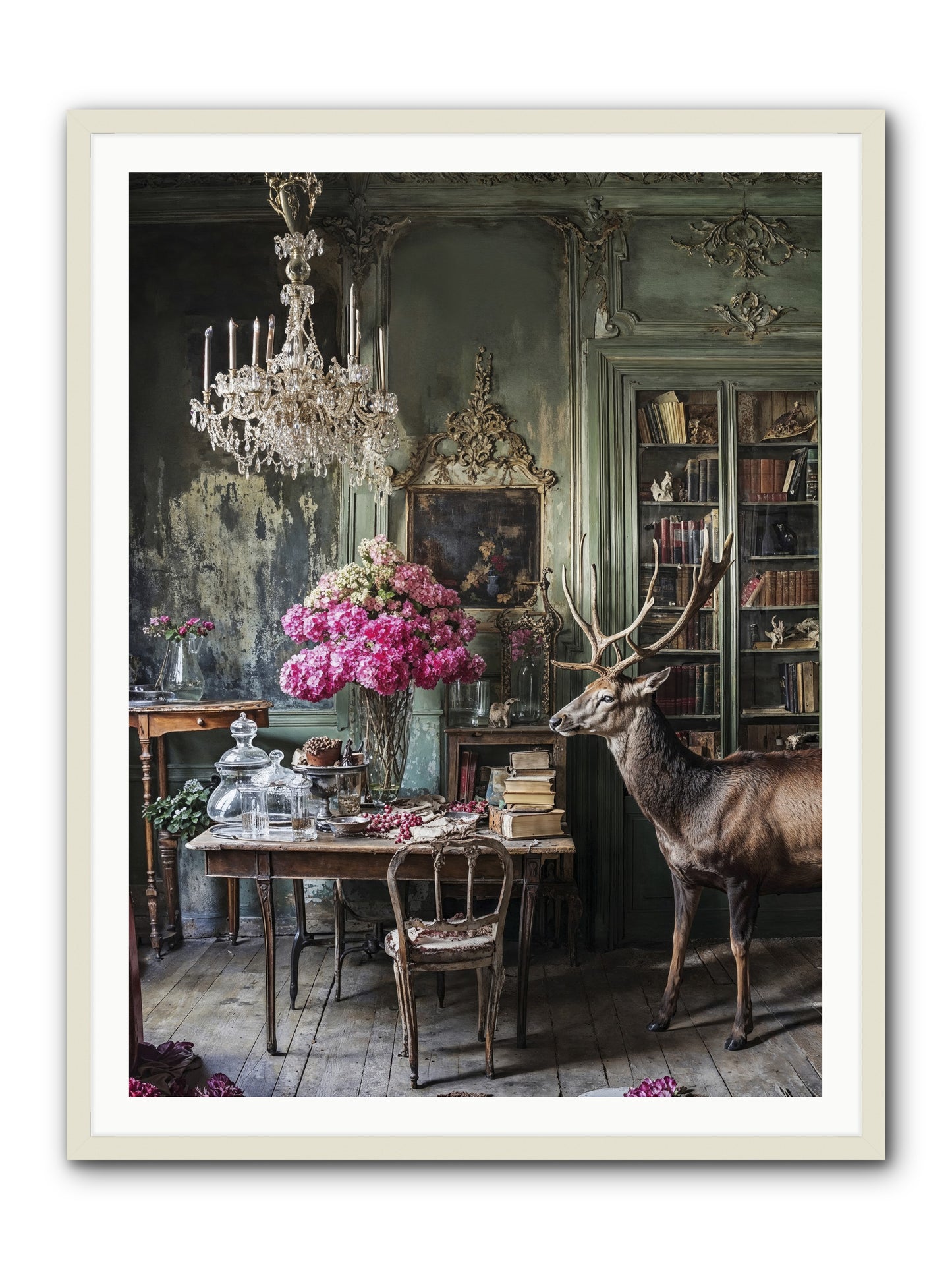 Wanderlust Wins -- Framed Print - White 36x48